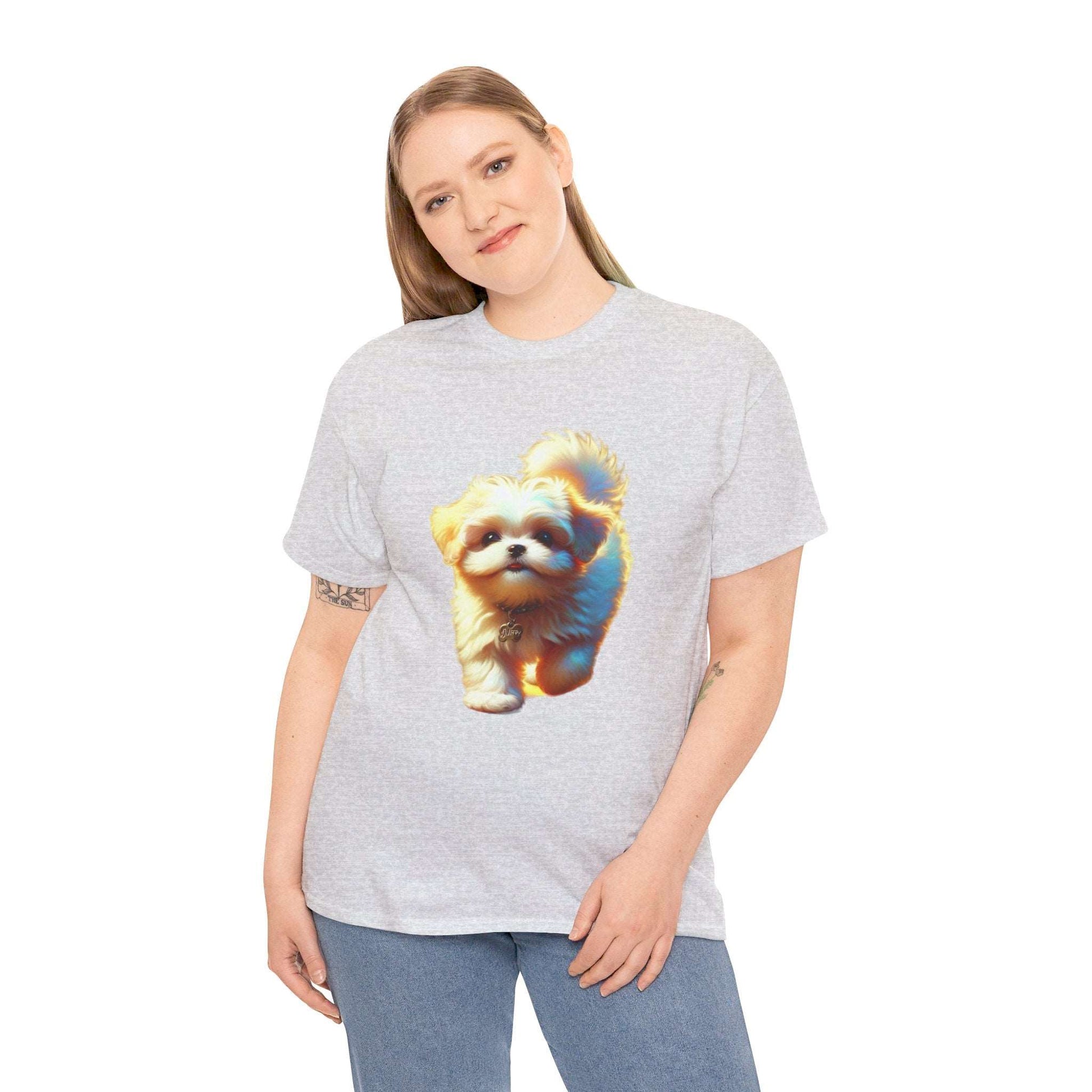 Unisex Heavy Cotton Tee/ Dog/ Pet lover/ Men/ Women/ 15 years and above/ Plus sizes available/ stylish/ vibrant/ Best gift for Dog lovers