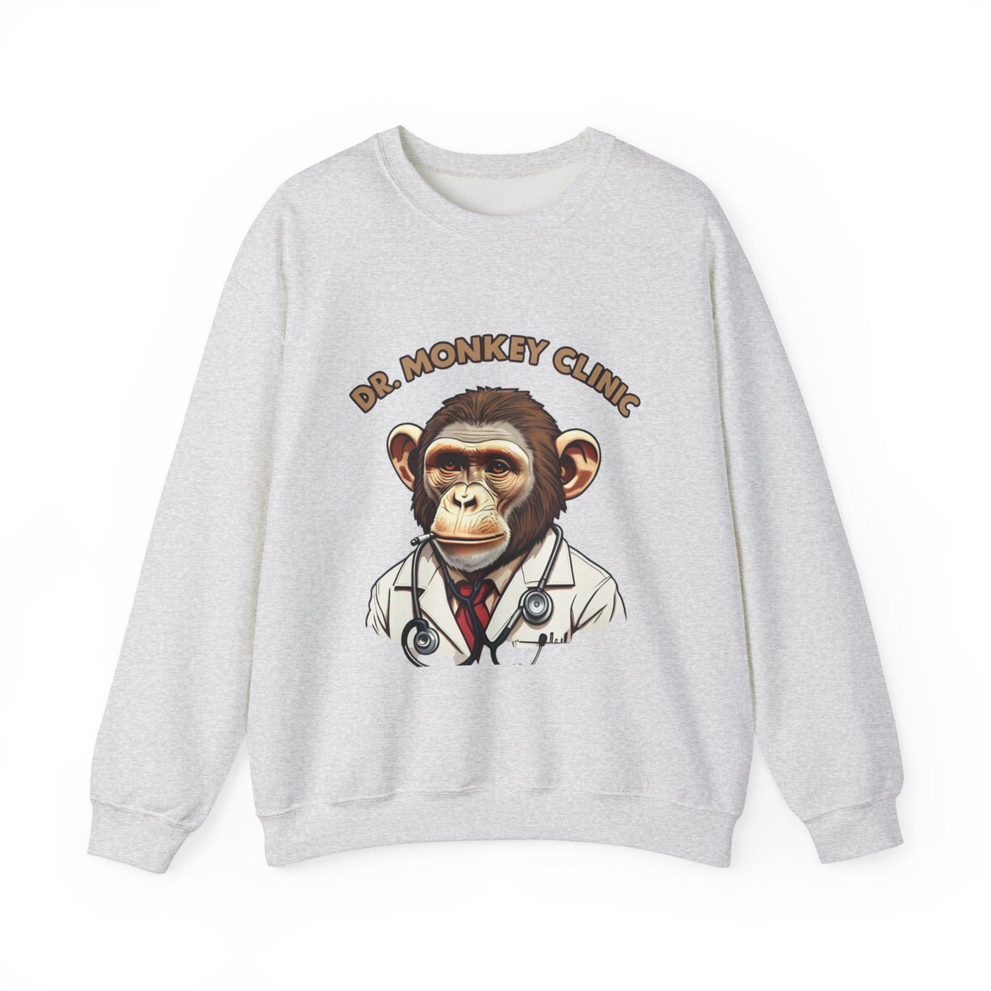 Funny Doctor 'Dr Monkey Clinic' Sweatshirt - Gift for Pediatricians