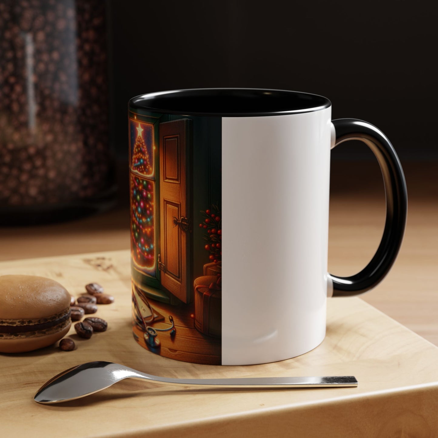 Doctor Theme Coffee Mug (11, 15oz) - Vintage Christmas Tree Design, Christmas Gift for On Duty Doctors