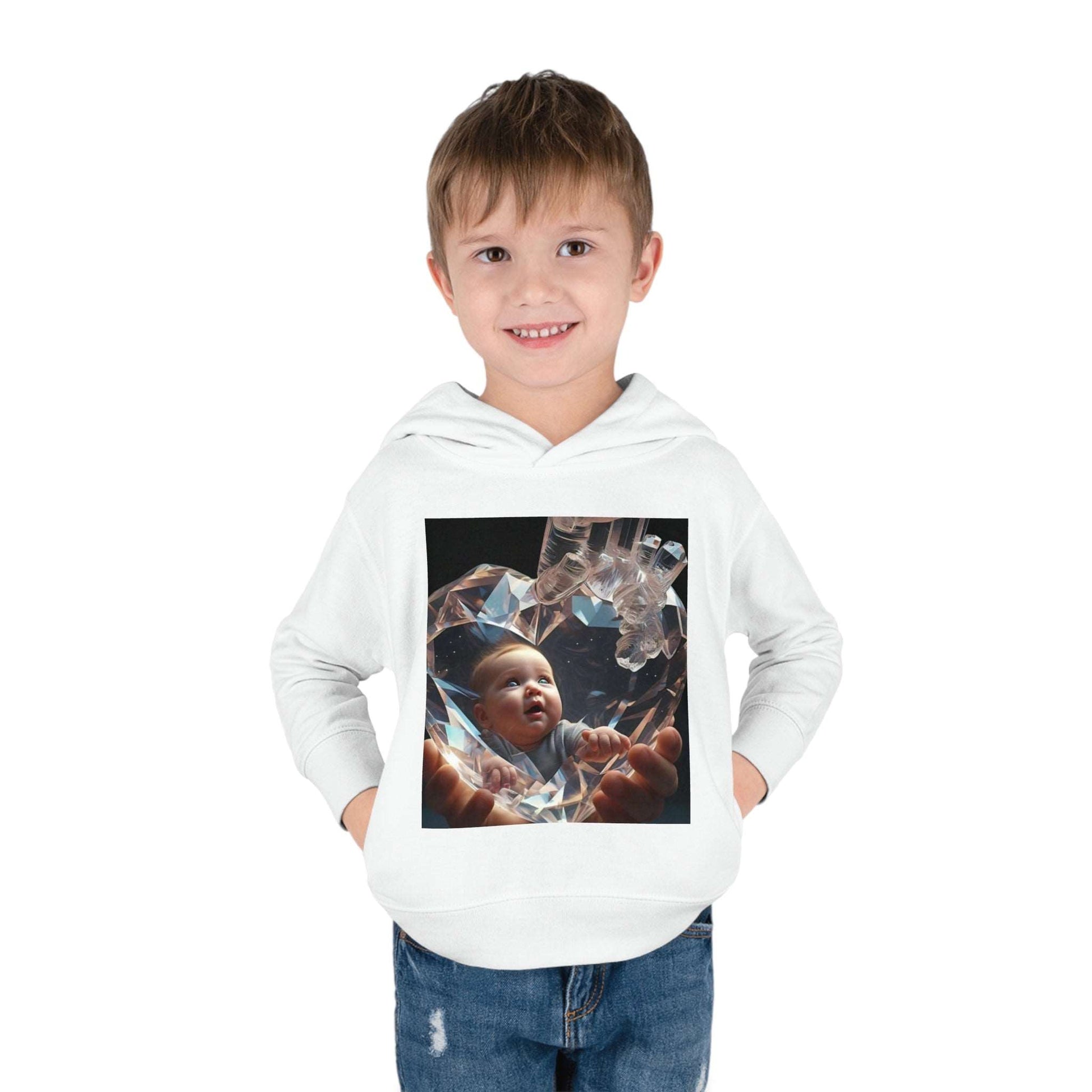 Kids Love Babies, Toddler Pullover Fleece Hoodie, unique winter collection, 2-6 years,