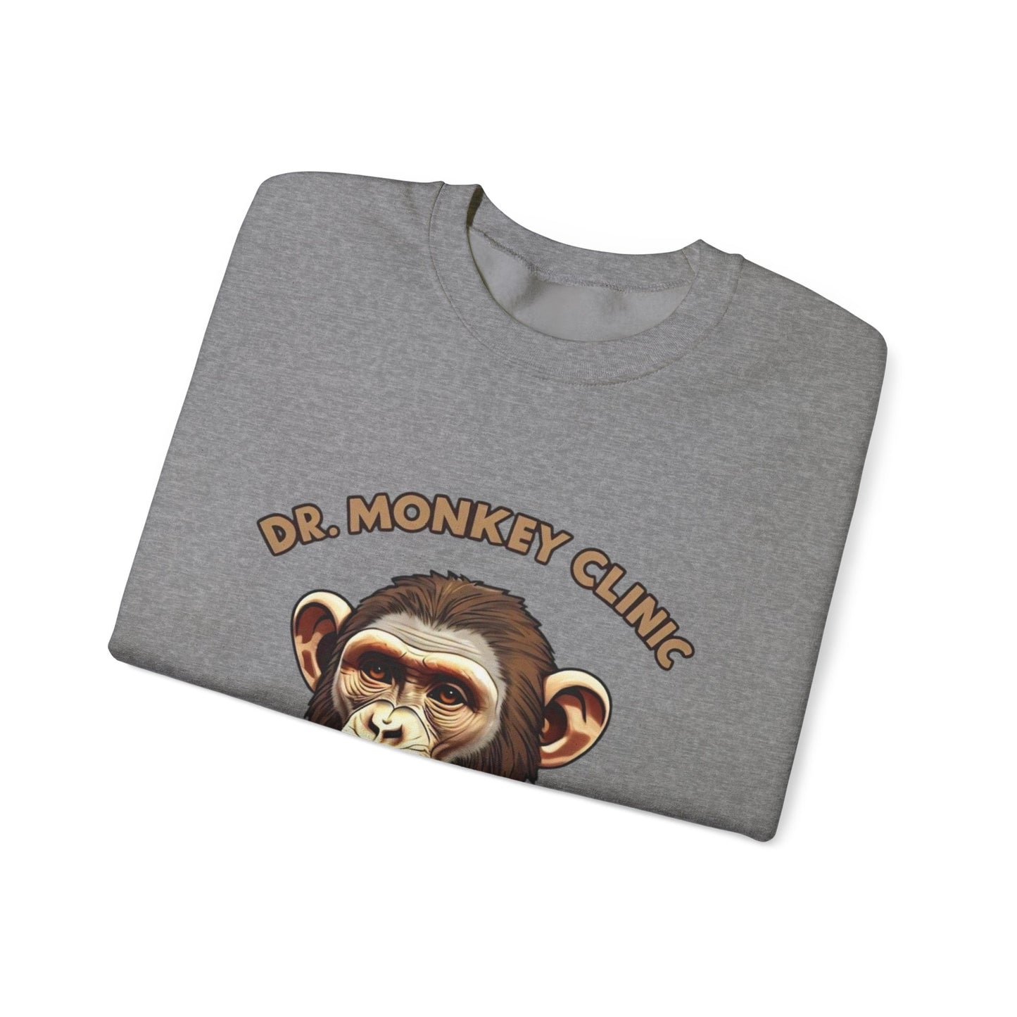 Funny Doctor 'Dr Monkey Clinic' Sweatshirt - Gift for Pediatricians