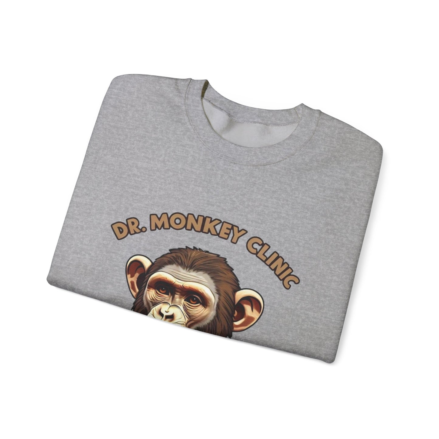 Funny Doctor 'Dr Monkey Clinic' Sweatshirt - Gift for Pediatricians