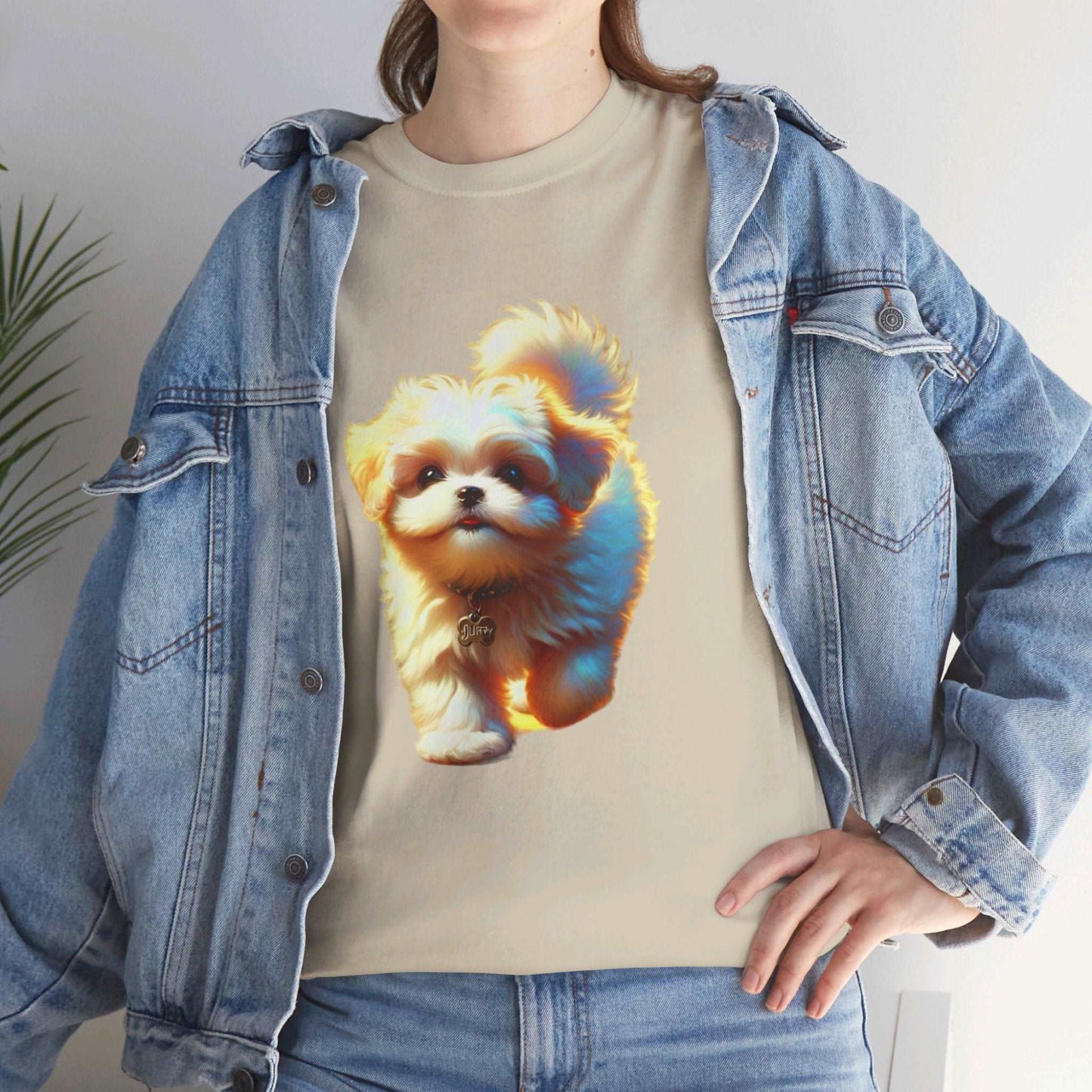 Unisex Heavy Cotton Tee/ Dog/ Pet lover/ Men/ Women/ 15 years and above/ Plus sizes available/ stylish/ vibrant/ Best gift for Dog lovers