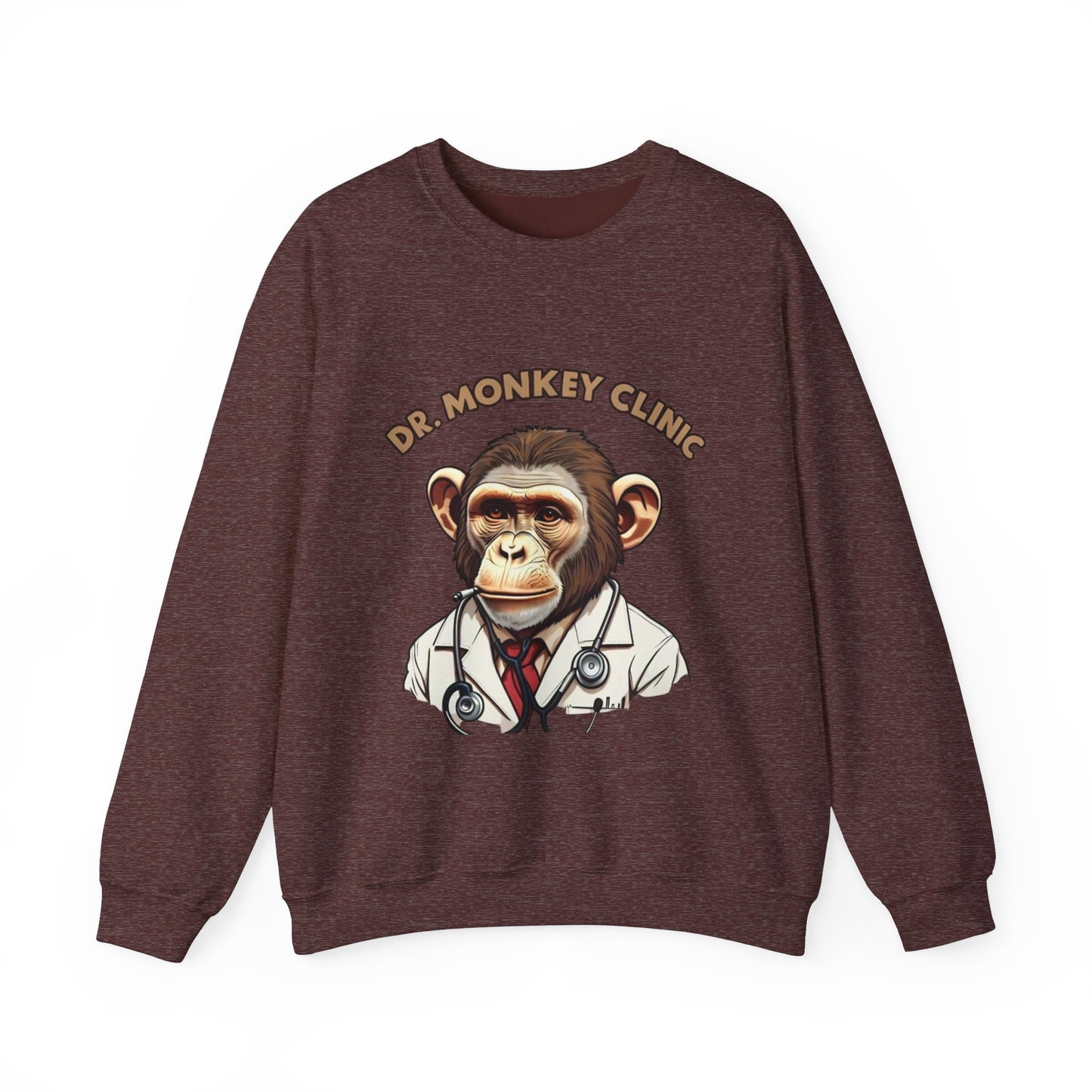 Funny Doctor 'Dr Monkey Clinic' Sweatshirt - Gift for Pediatricians