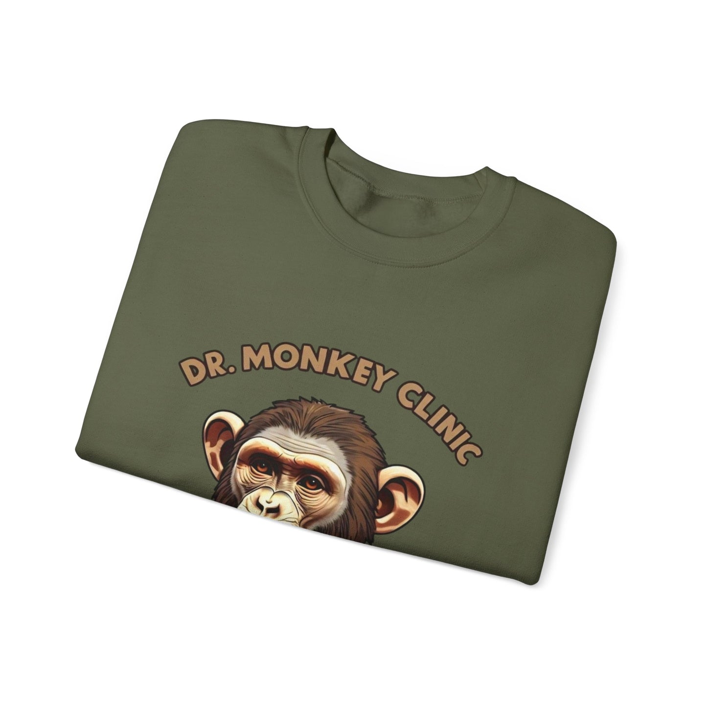 Funny Doctor 'Dr Monkey Clinic' Sweatshirt - Gift for Pediatricians