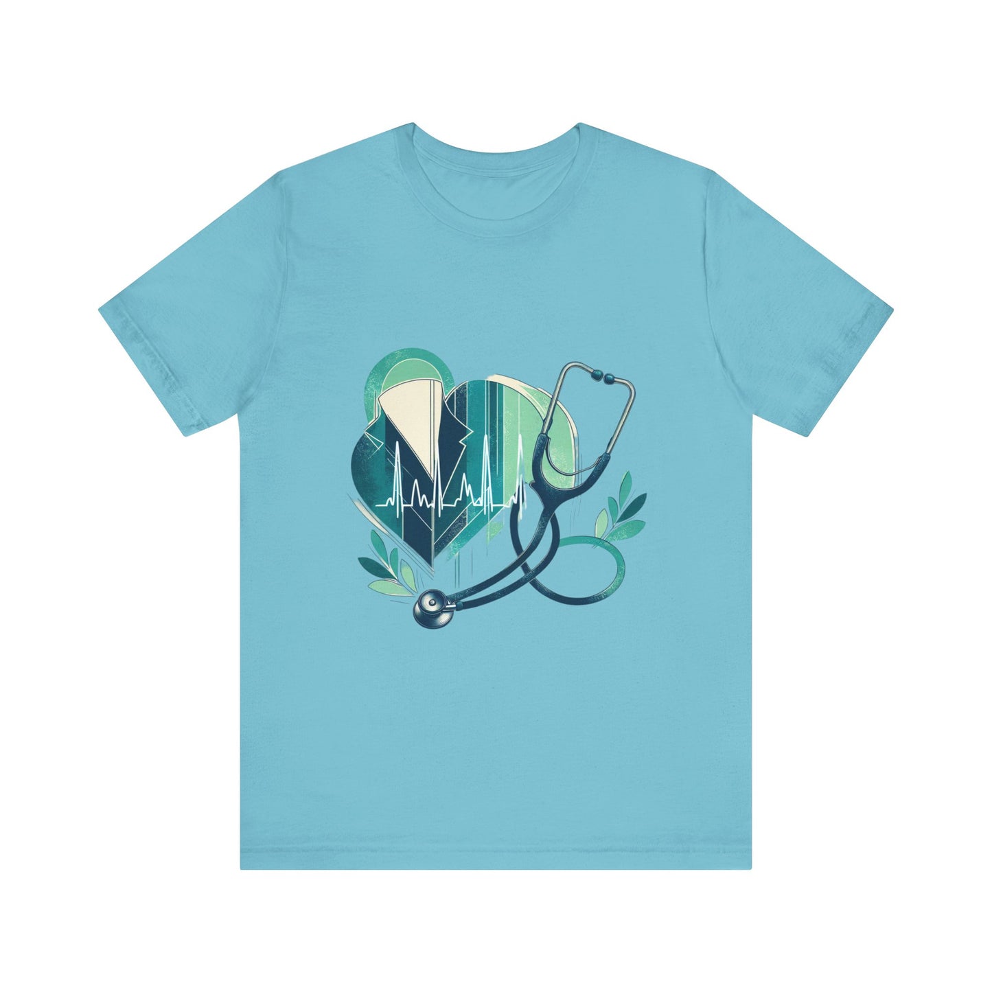 Unisex Jersey Short Sleeve Tee/gift for doctors/ best doctor in town/ 15-55 years/ Men/ Women Turquoise