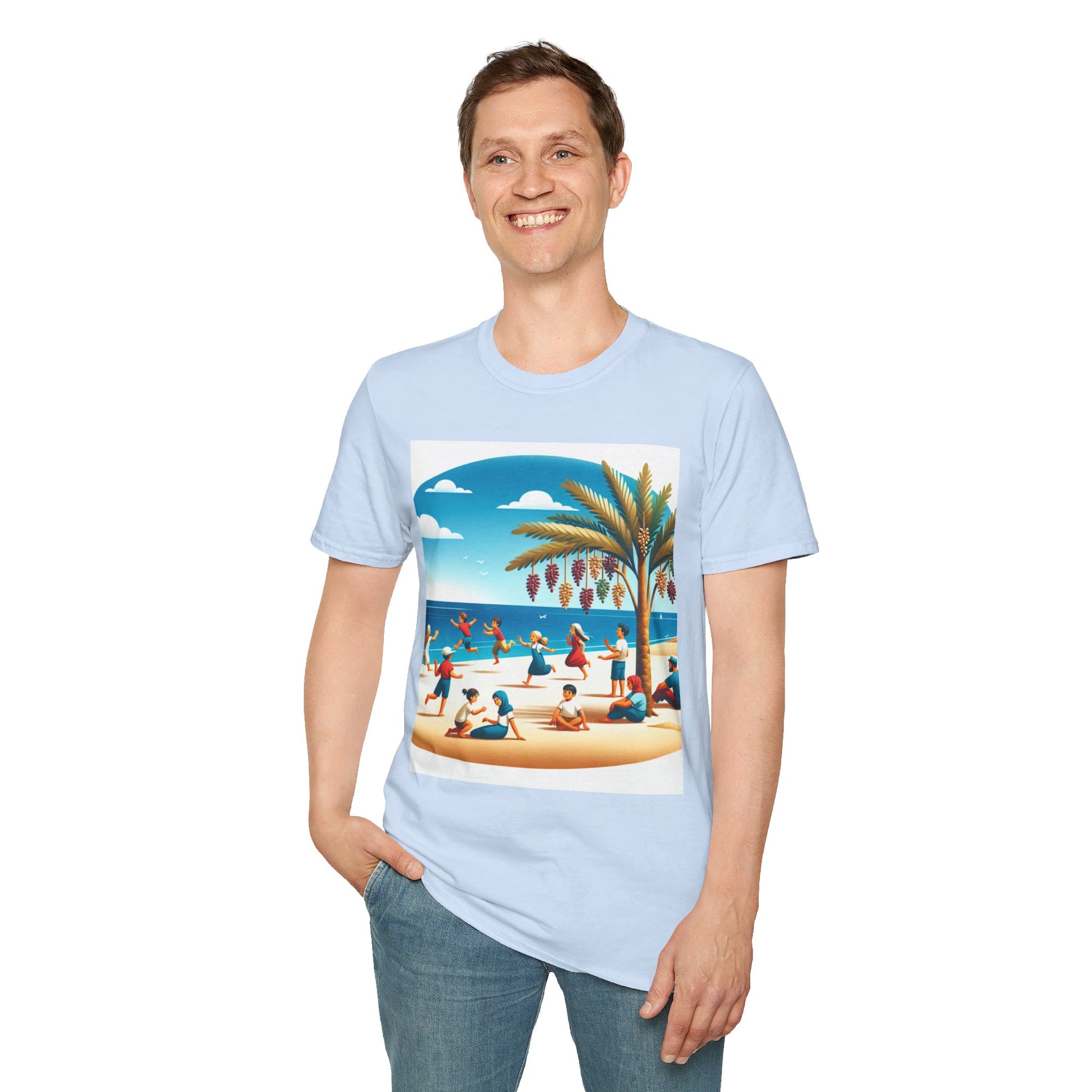 Unisex Softstyle T-Shirt/ california beach/