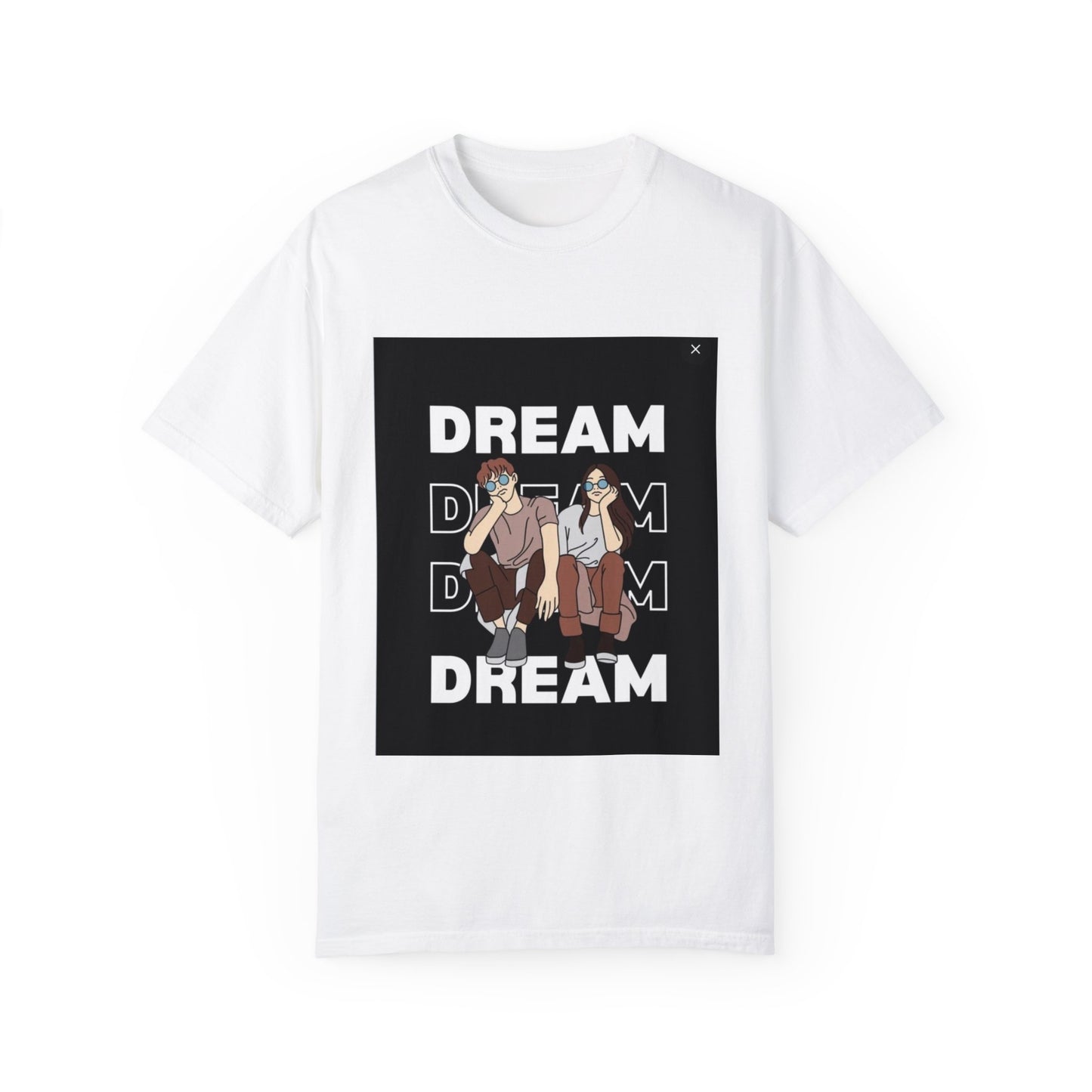 Unisex Garment-Dyed T-shirt /dreams/ 15-55 years/ White