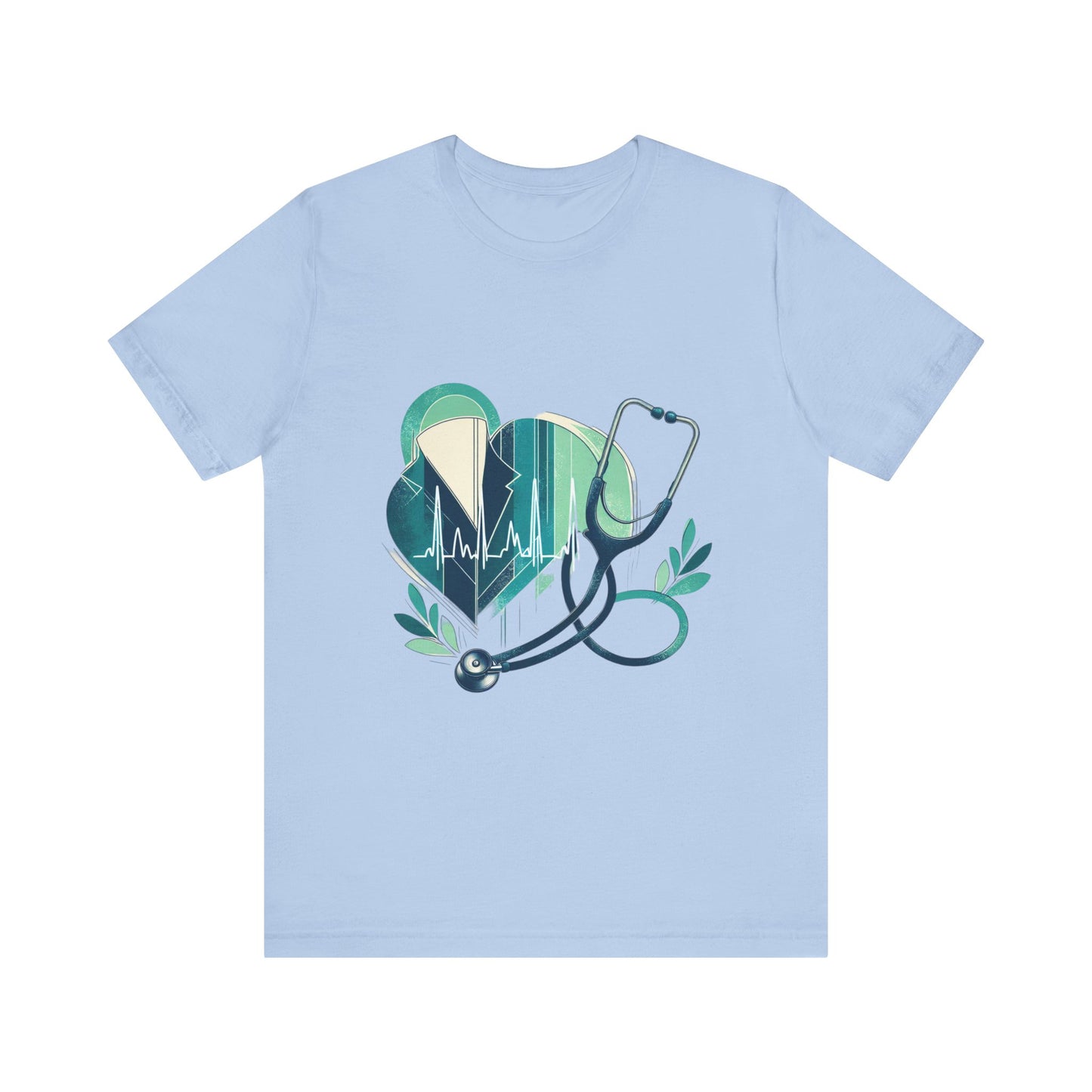 Unisex Jersey Short Sleeve Tee/gift for doctors/ best doctor in town/ 15-55 years/ Men/ Women Baby Blue