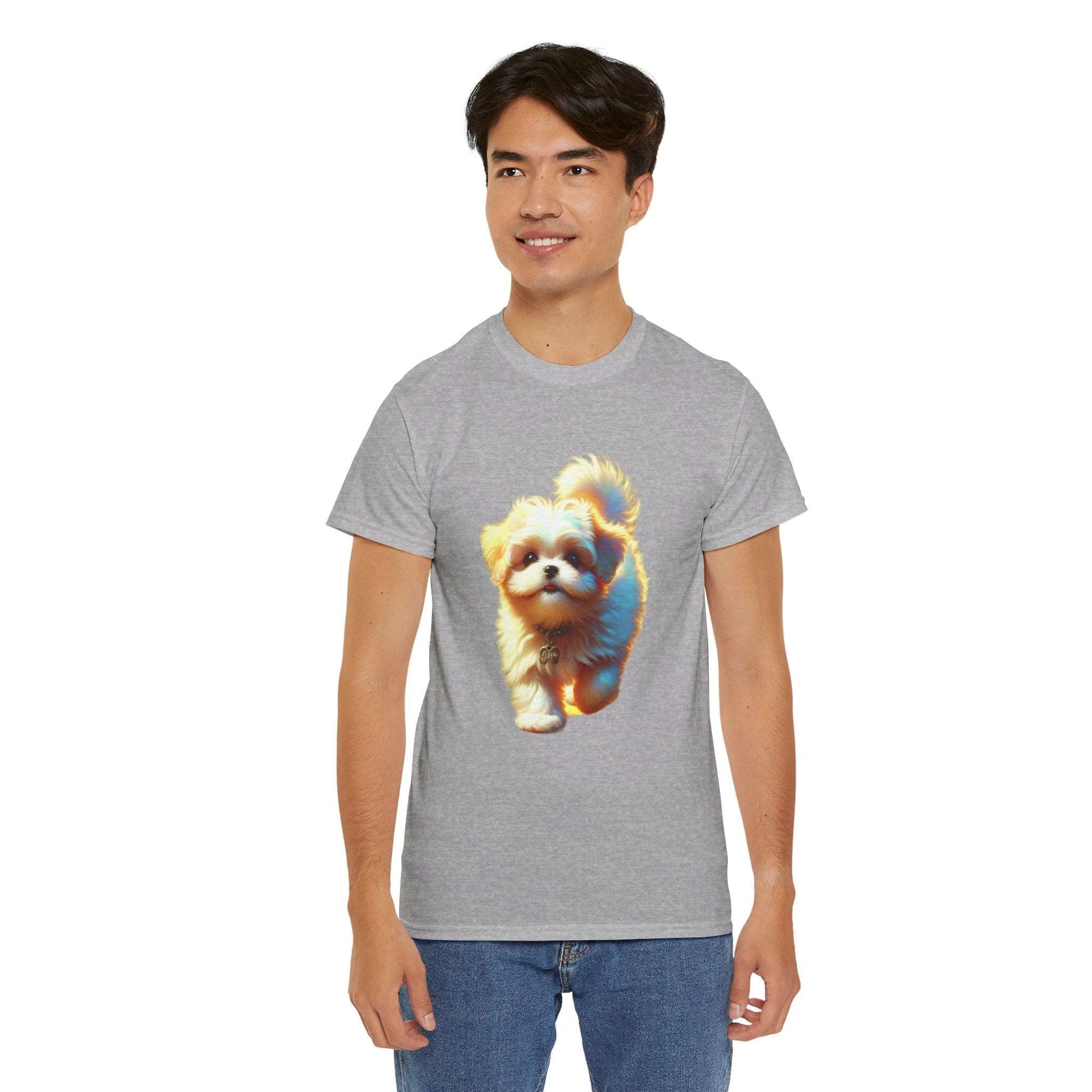 Unisex Heavy Cotton Tee/ Dog/ Pet lover/ Men/ Women/ 15 years and above/ Plus sizes available/ stylish/ vibrant/ Best gift for Dog lovers