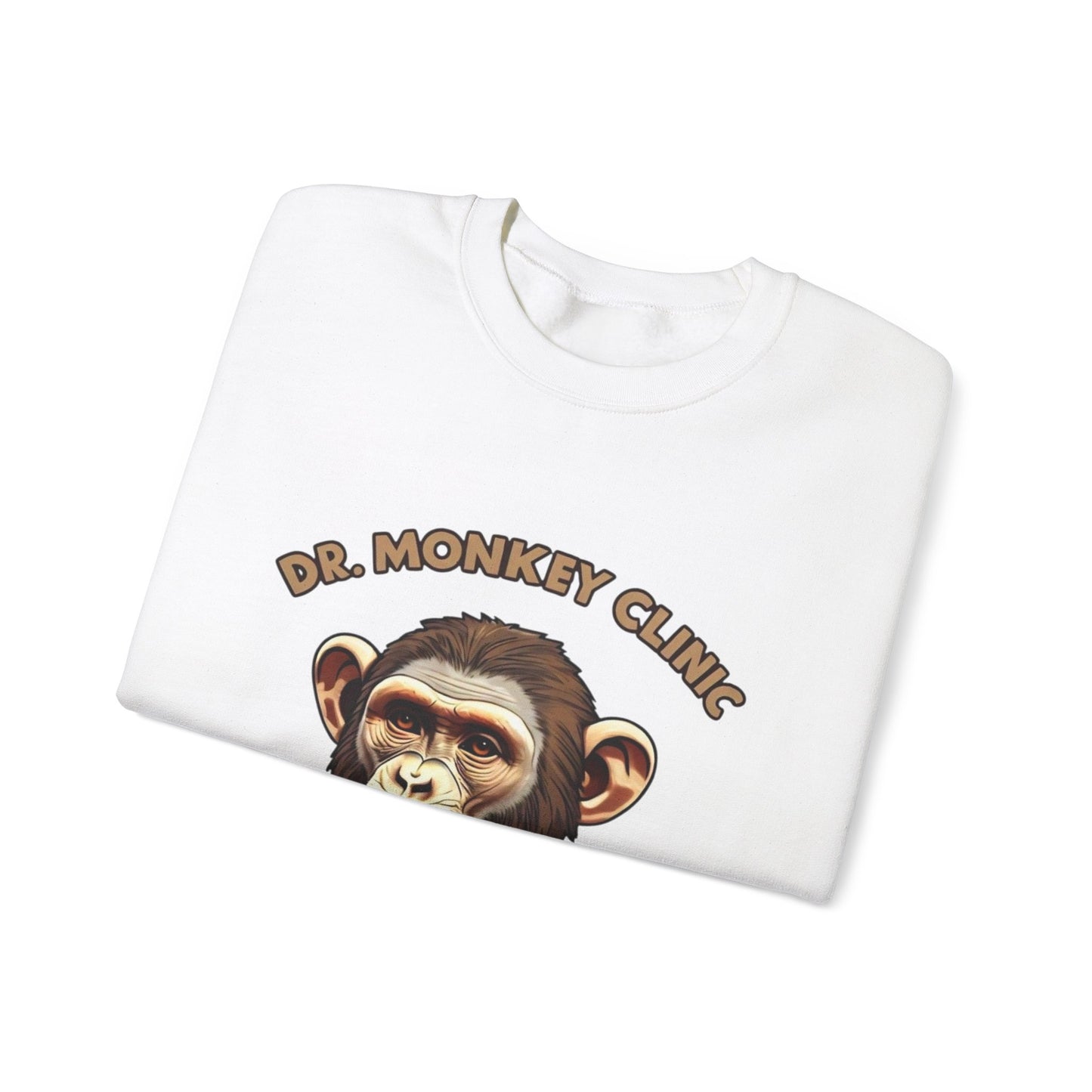 Funny Doctor 'Dr Monkey Clinic' Sweatshirt - Gift for Pediatricians