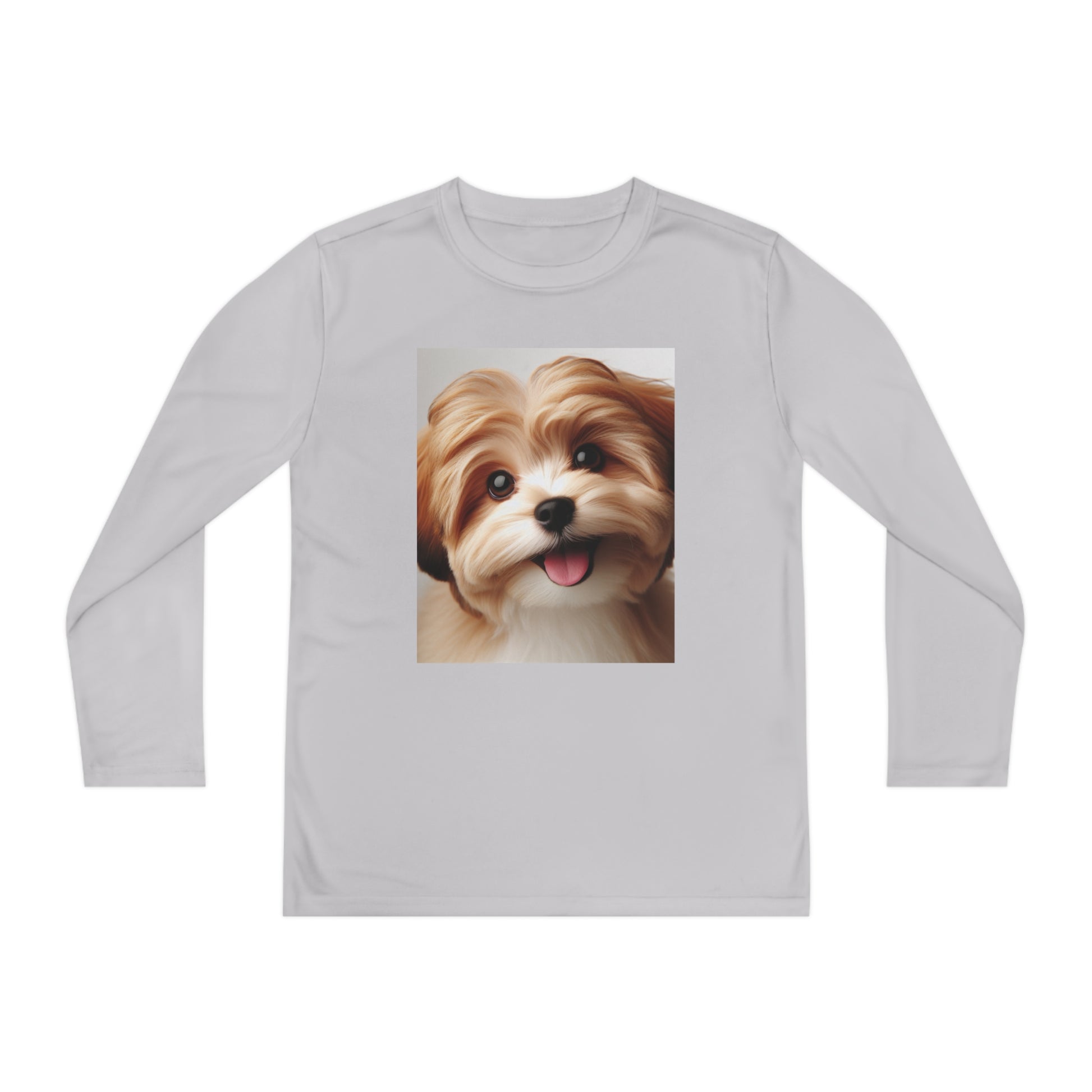 Youth Long Sleeve Tee - Dog Lover T-Shirt for Kids 10-15 Years