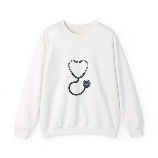 Heart Stethoscope Sweatshirt for Healthcare Professionals