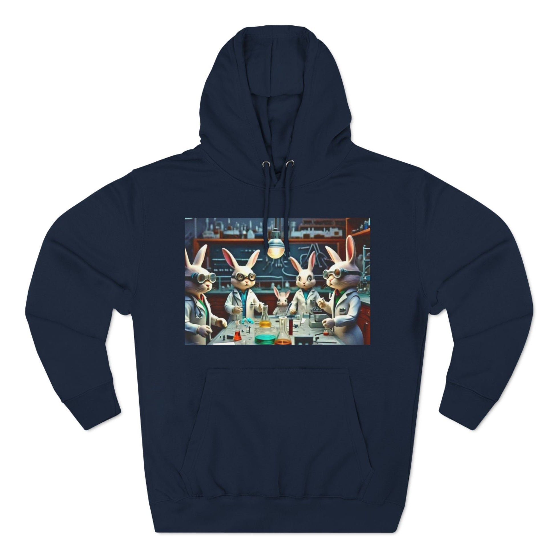 Fleece Hoodie - Doctor Themed 'Dr Bunny Team' Funny Design - Unisex