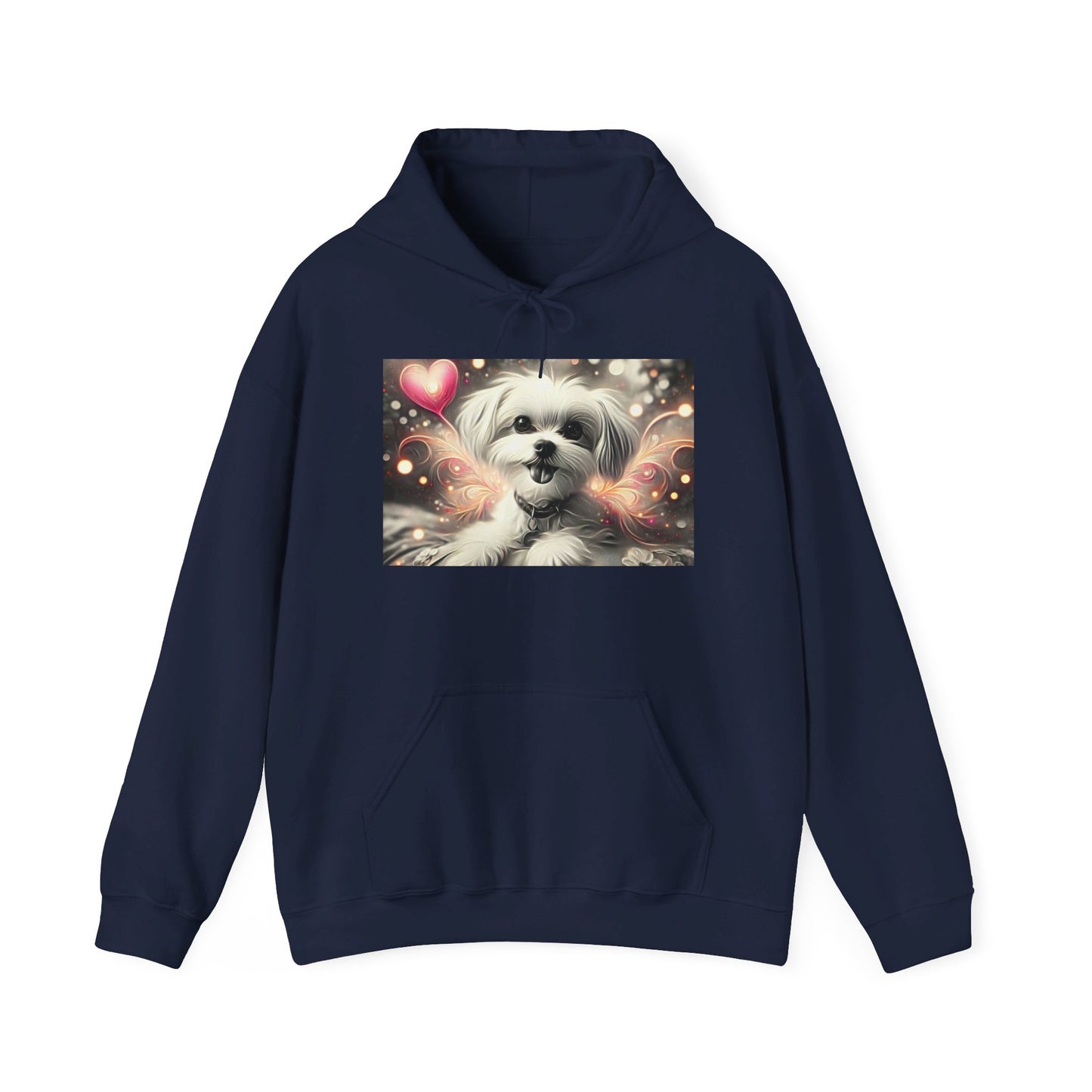 Unisex Heavy Blend™ Hooded Sweatshirt/ 15-55 years/ Men/ Women/my little puppy, my best friends/ best for pet lovers Navy