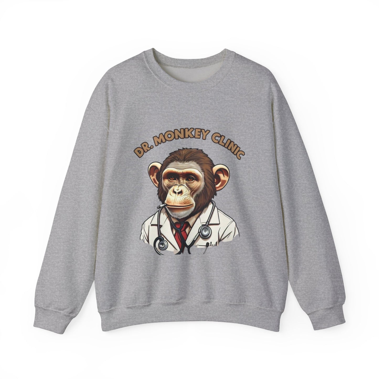 Funny Doctor 'Dr Monkey Clinic' Sweatshirt - Gift for Pediatricians