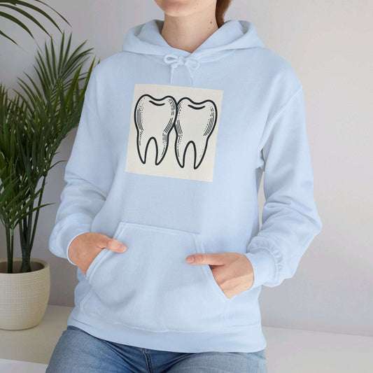 Unisex Heavy Blend™ Hooded Sweatshirt/ gift/ Dentist/ simple/ elelegant/ Men/ Women/ 15-55 years/ gift for the dentists Light Blue