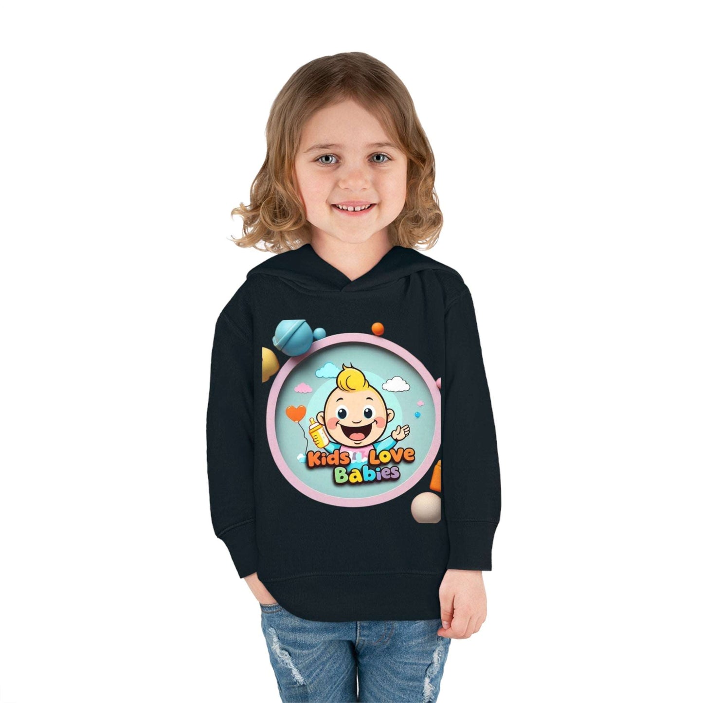 Cute Toddler Hoodie - Kids Love Babies Collection