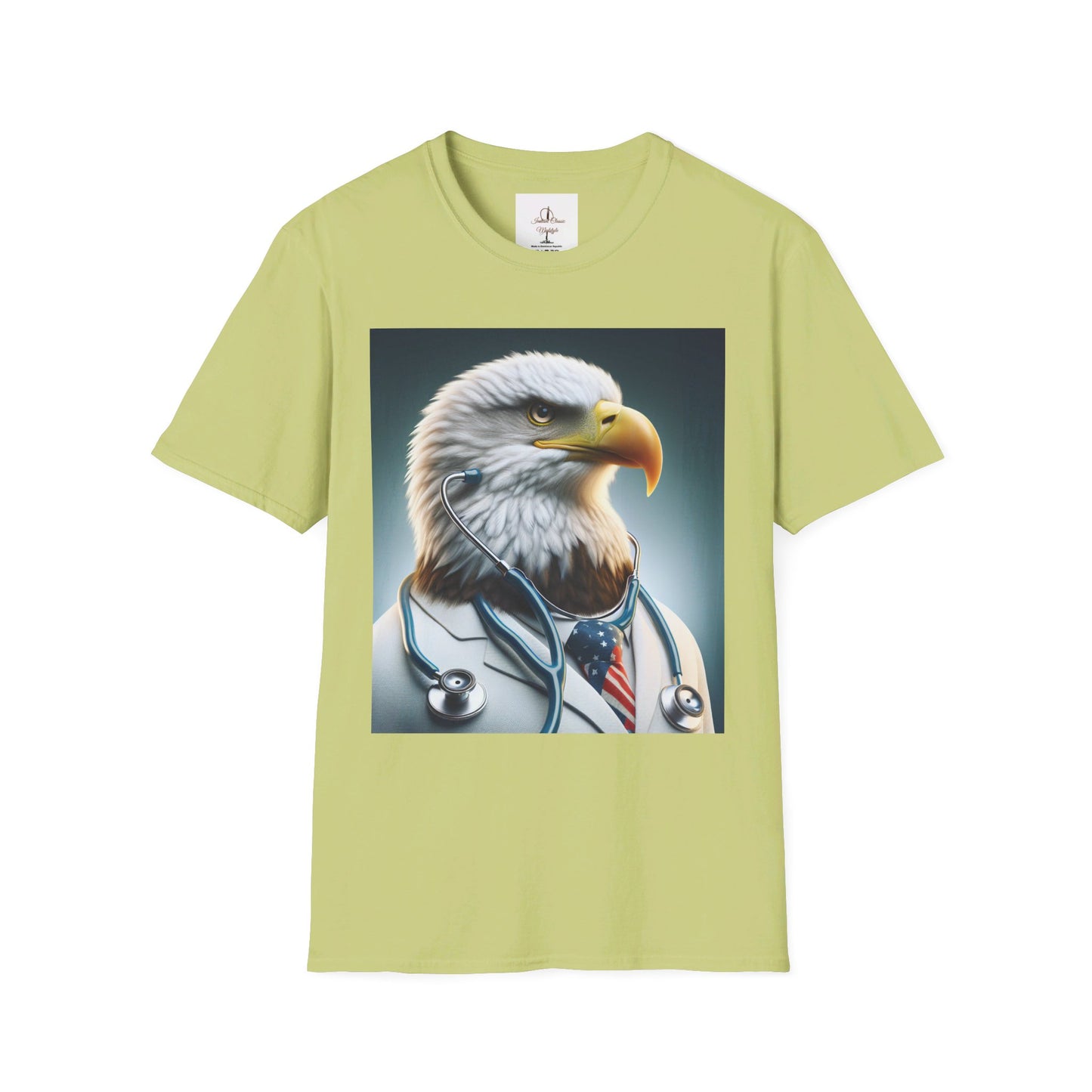 Doctor themed, Eagle Doctor, Unisex T-Shirt Pistachio