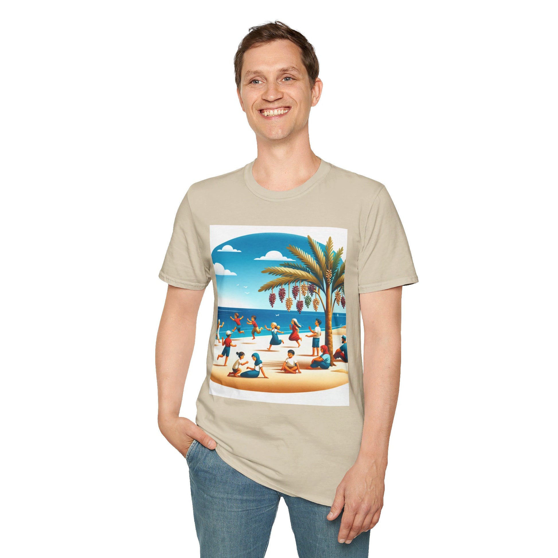 Unisex Softstyle T-Shirt/ california beach/