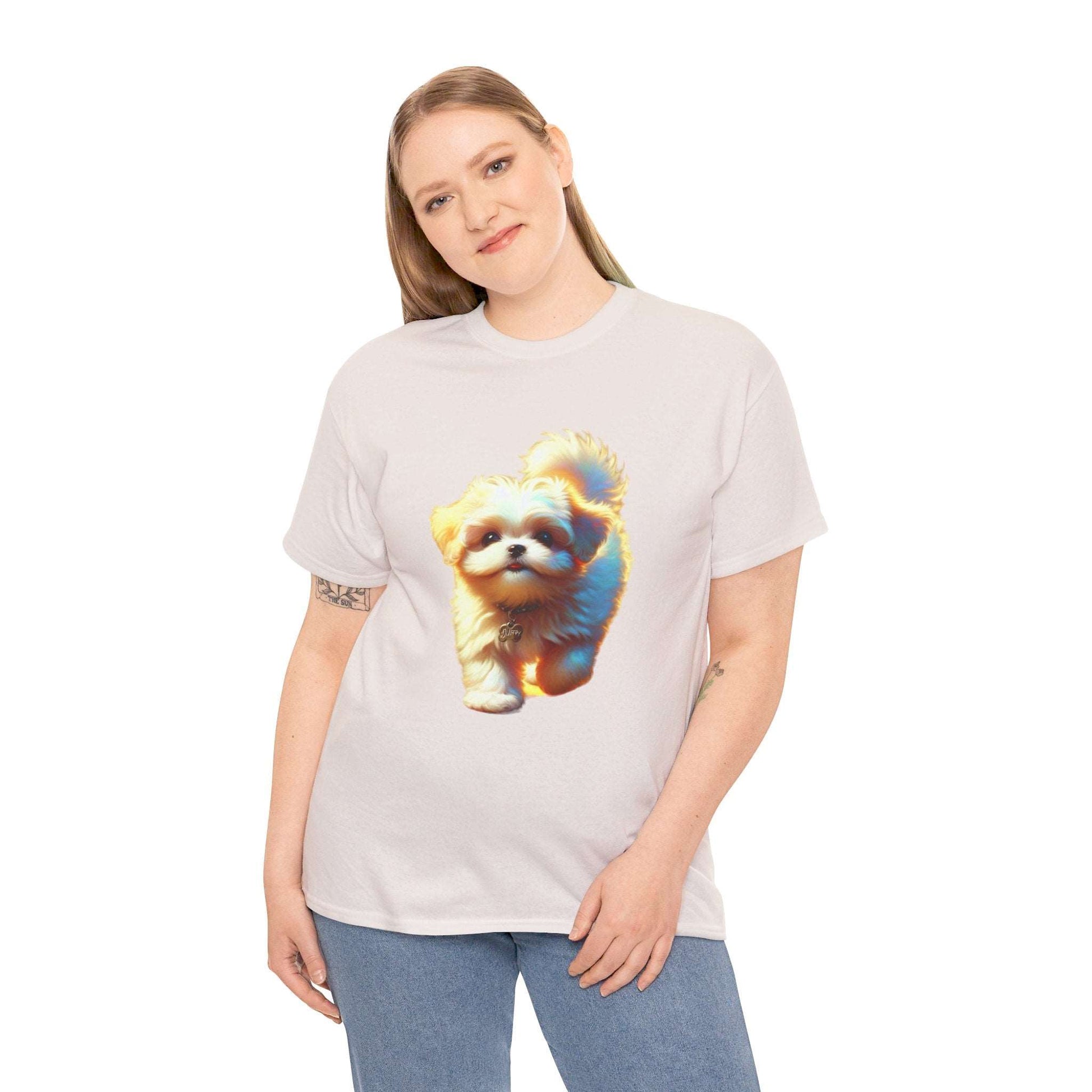 Unisex Heavy Cotton Tee/ Dog/ Pet lover/ Men/ Women/ 15 years and above/ Plus sizes available/ stylish/ vibrant/ Best gift for Dog lovers