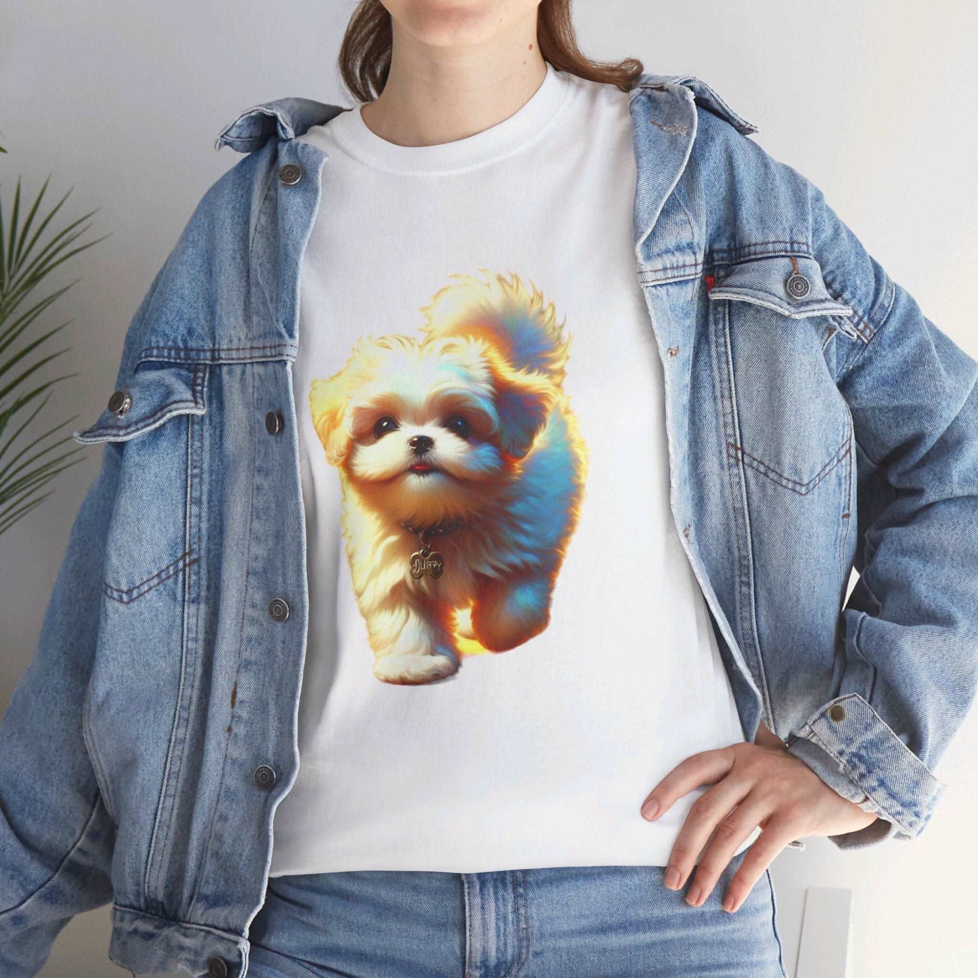 Unisex Heavy Cotton Tee/ Dog/ Pet lover/ Men/ Women/ 15 years and above/ Plus sizes available/ stylish/ vibrant/ Best gift for Dog lovers