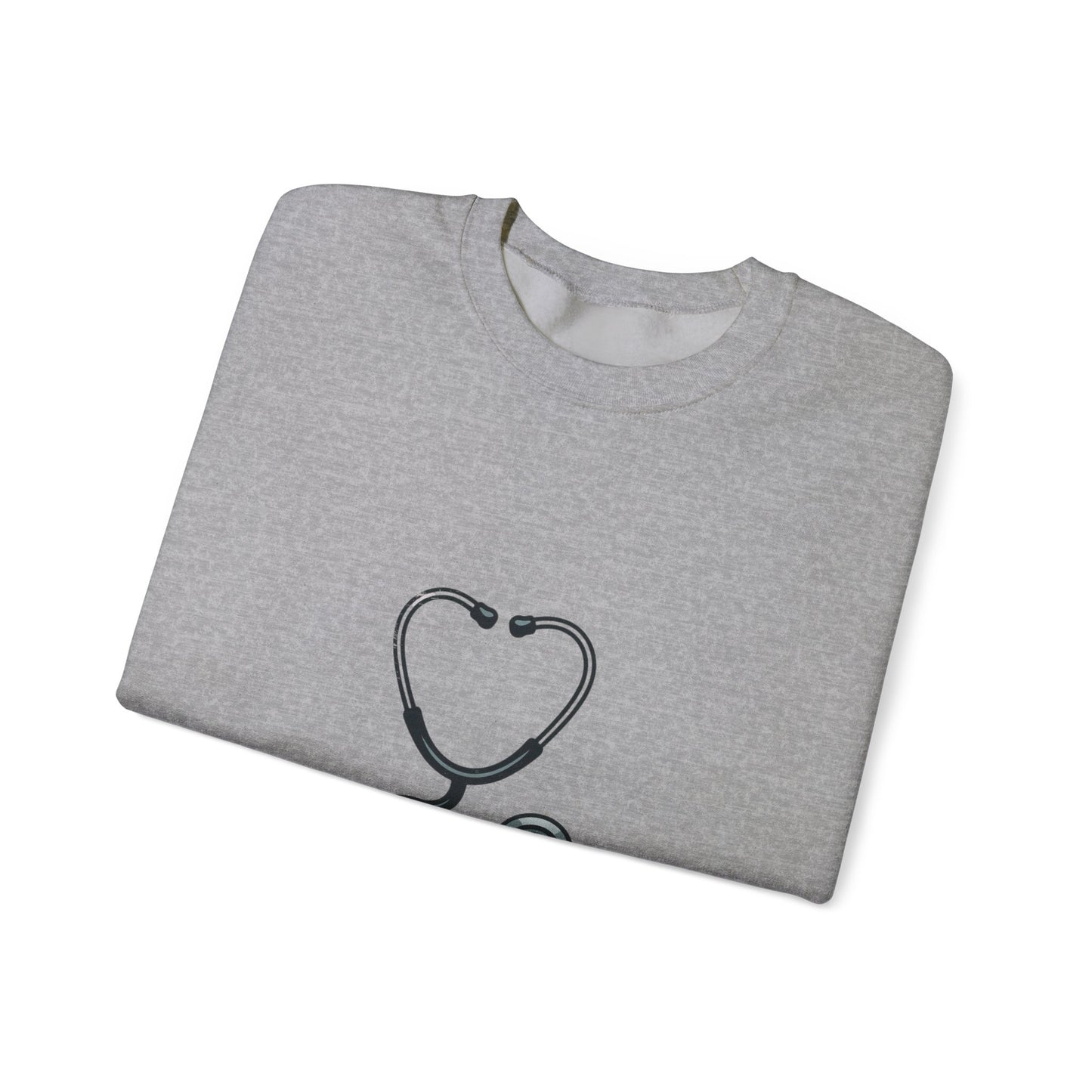 Heart Stethoscope Sweatshirt for Healthcare Professionals