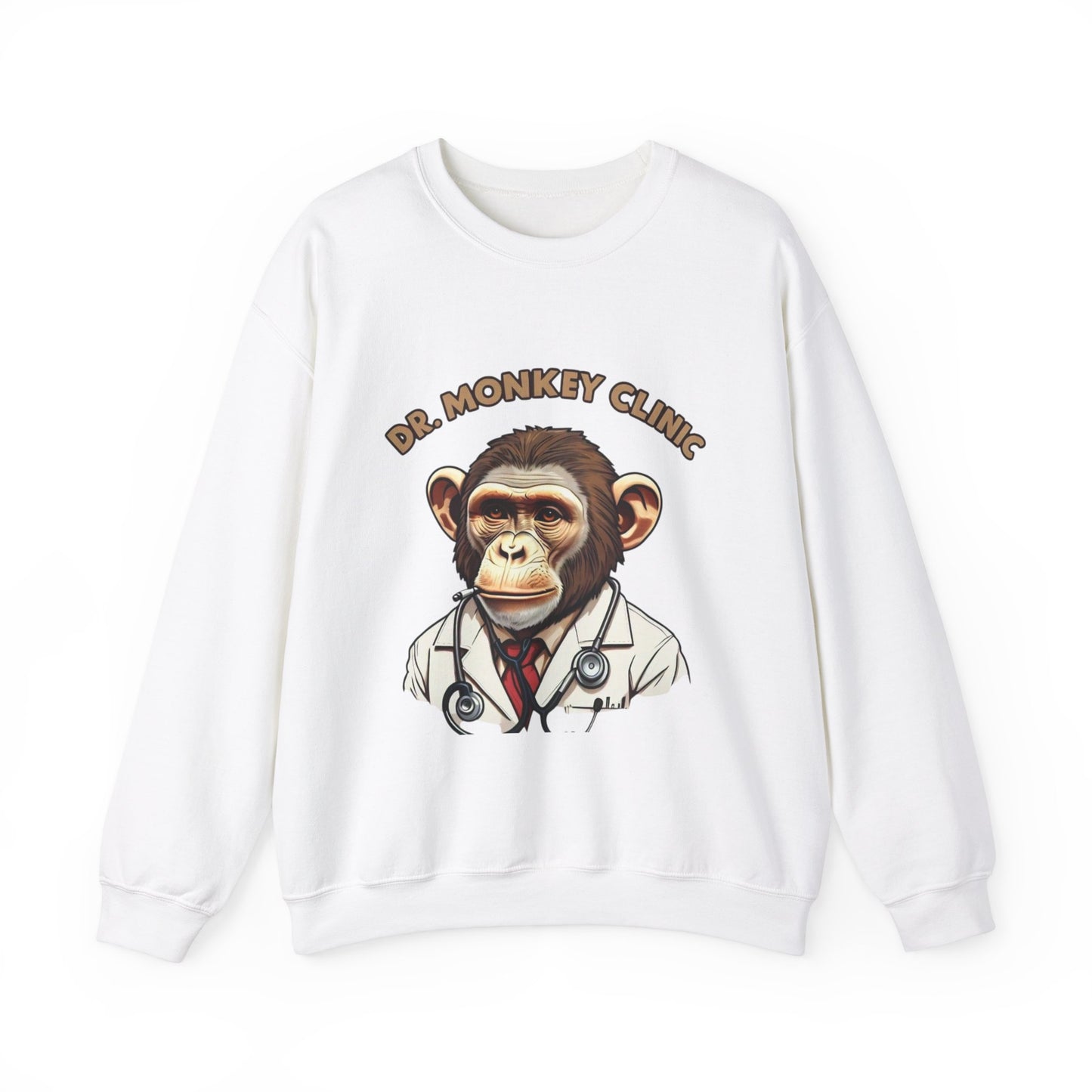 Funny Doctor 'Dr Monkey Clinic' Sweatshirt - Gift for Pediatricians