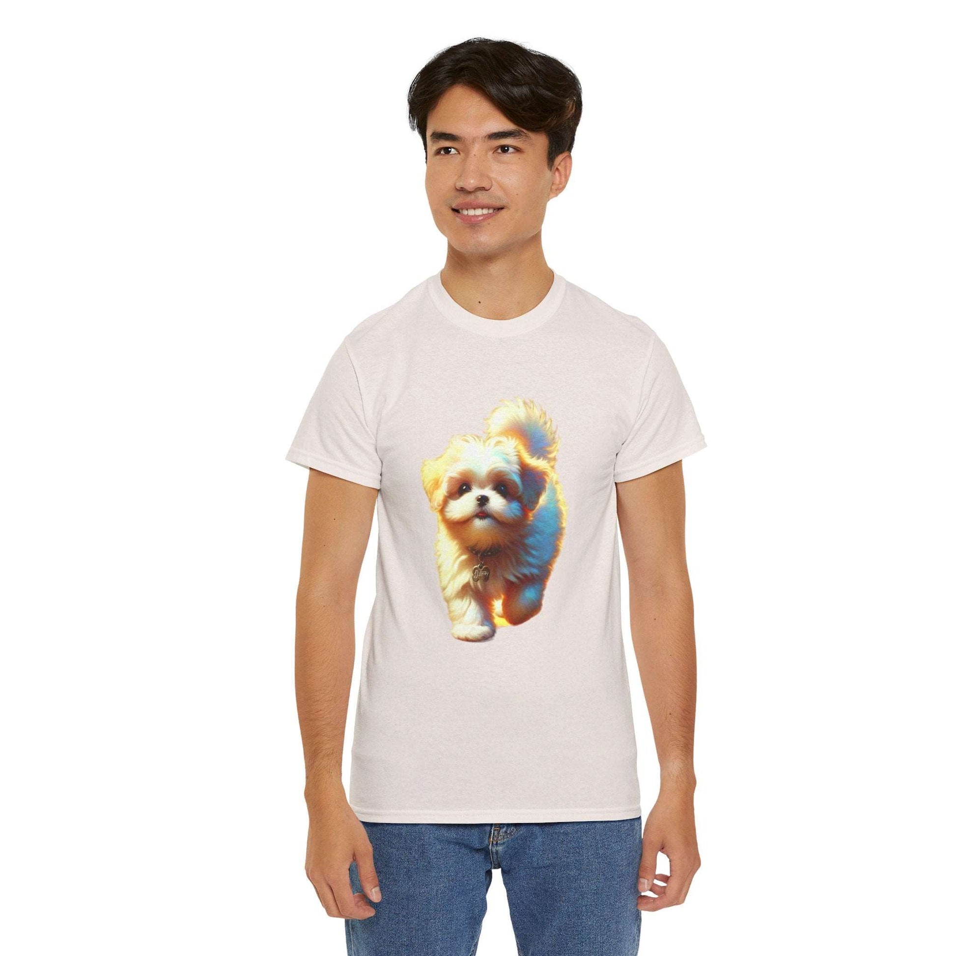 Unisex Heavy Cotton Tee/ Dog/ Pet lover/ Men/ Women/ 15 years and above/ Plus sizes available/ stylish/ vibrant/ Best gift for Dog lovers