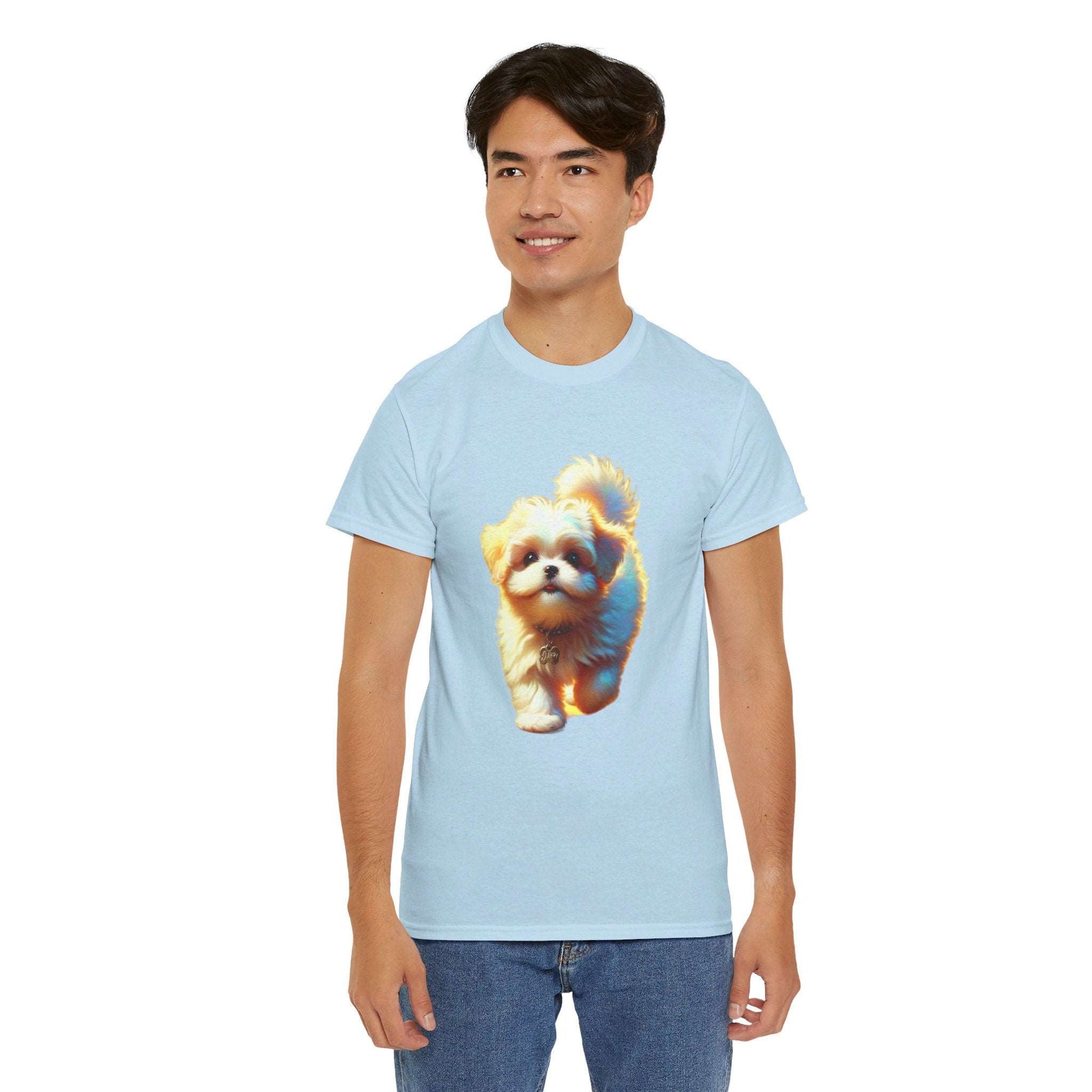 Unisex Heavy Cotton Tee/ Dog/ Pet lover/ Men/ Women/ 15 years and above/ Plus sizes available/ stylish/ vibrant/ Best gift for Dog lovers