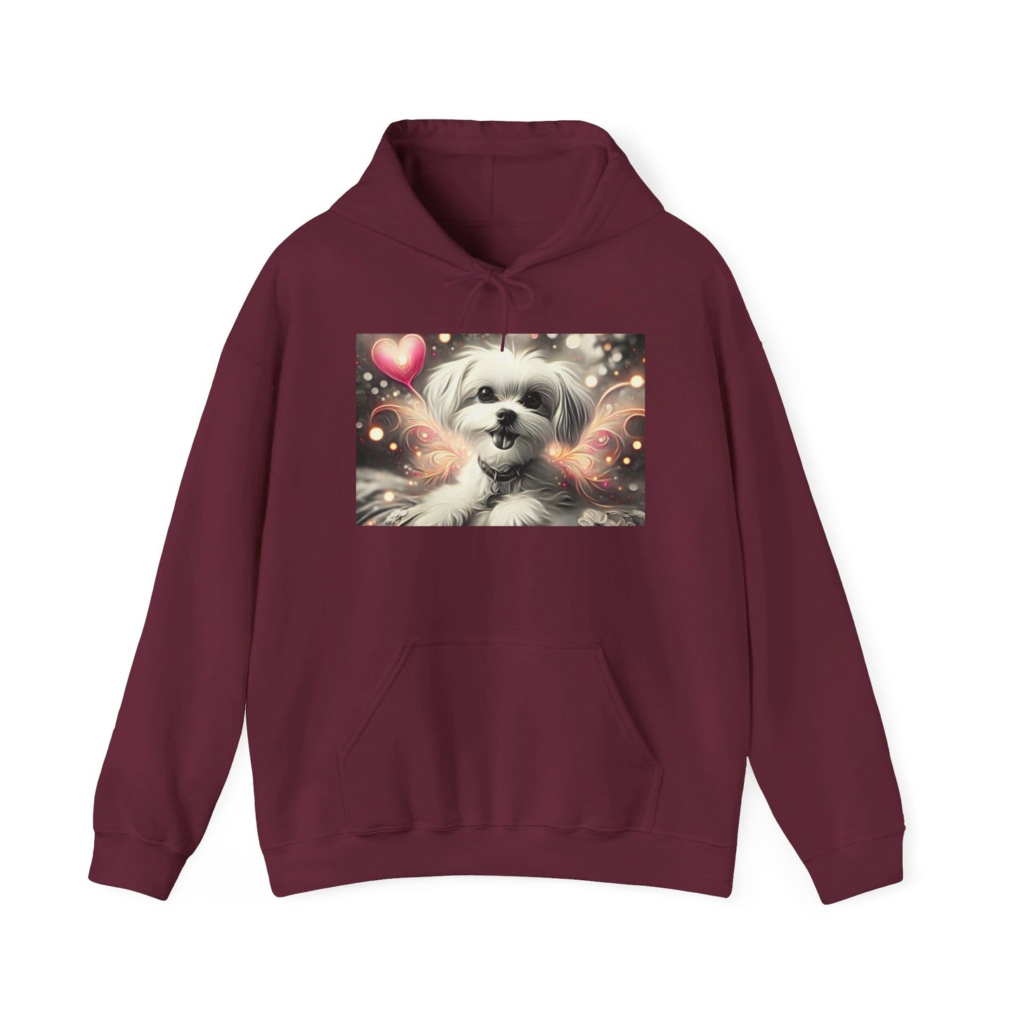 Unisex Heavy Blend™ Hooded Sweatshirt/ 15-55 years/ Men/ Women/my little puppy, my best friends/ best for pet lovers Maroon