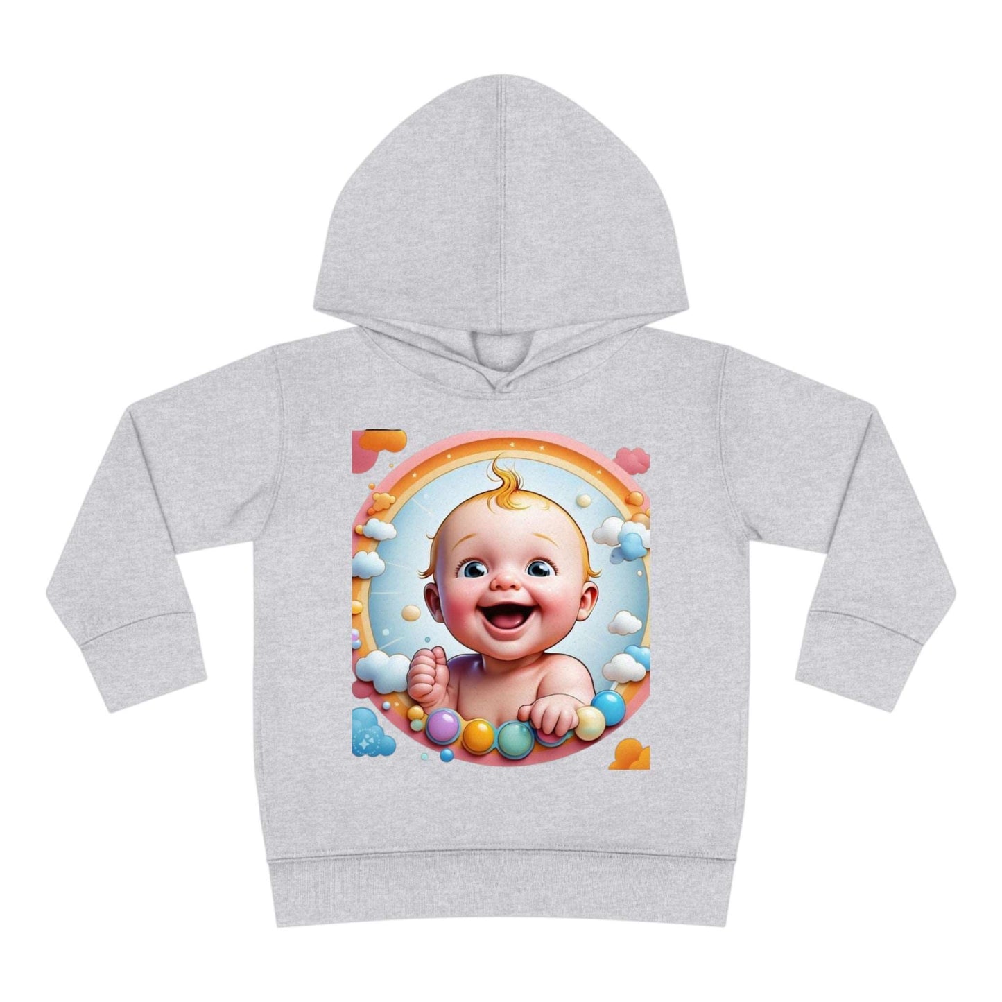 Kids Love Babies Toddler Hoodie Collection, Cozy Fun Wear 2-6 Years Heather 4T