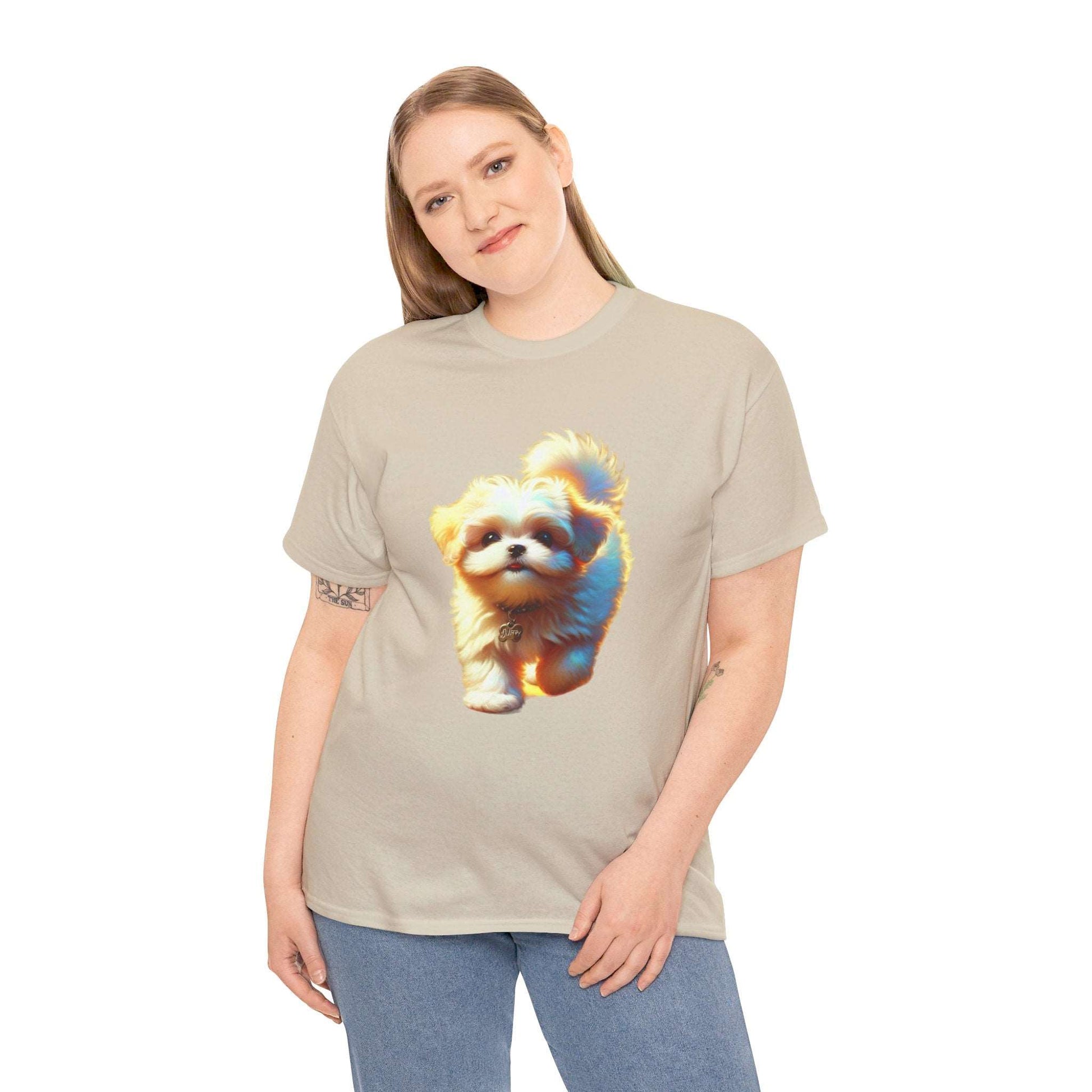 Unisex Heavy Cotton Tee/ Dog/ Pet lover/ Men/ Women/ 15 years and above/ Plus sizes available/ stylish/ vibrant/ Best gift for Dog lovers