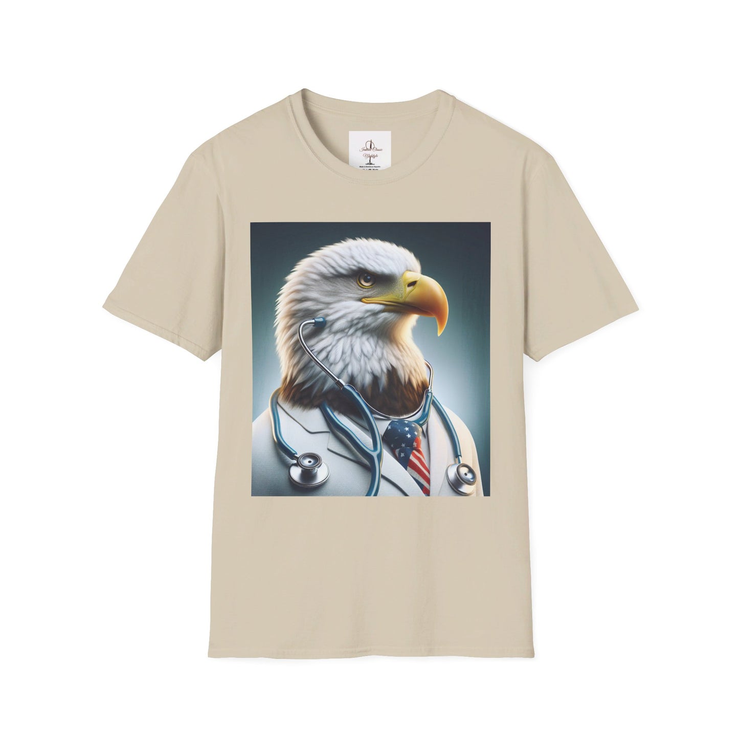 Doctor themed, Eagle Doctor, Unisex T-Shirt Sand