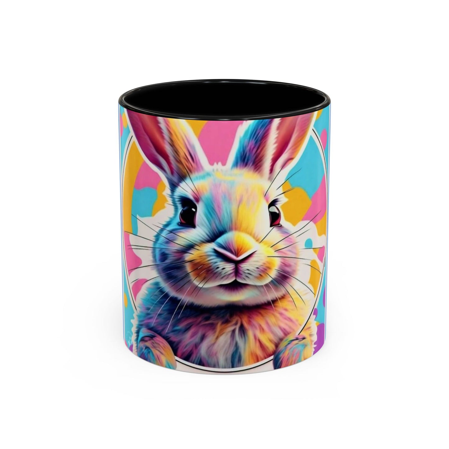 Coffee Mug, Sweet Bunny Design, Kids Love, Vibrant Colors, 11-15oz