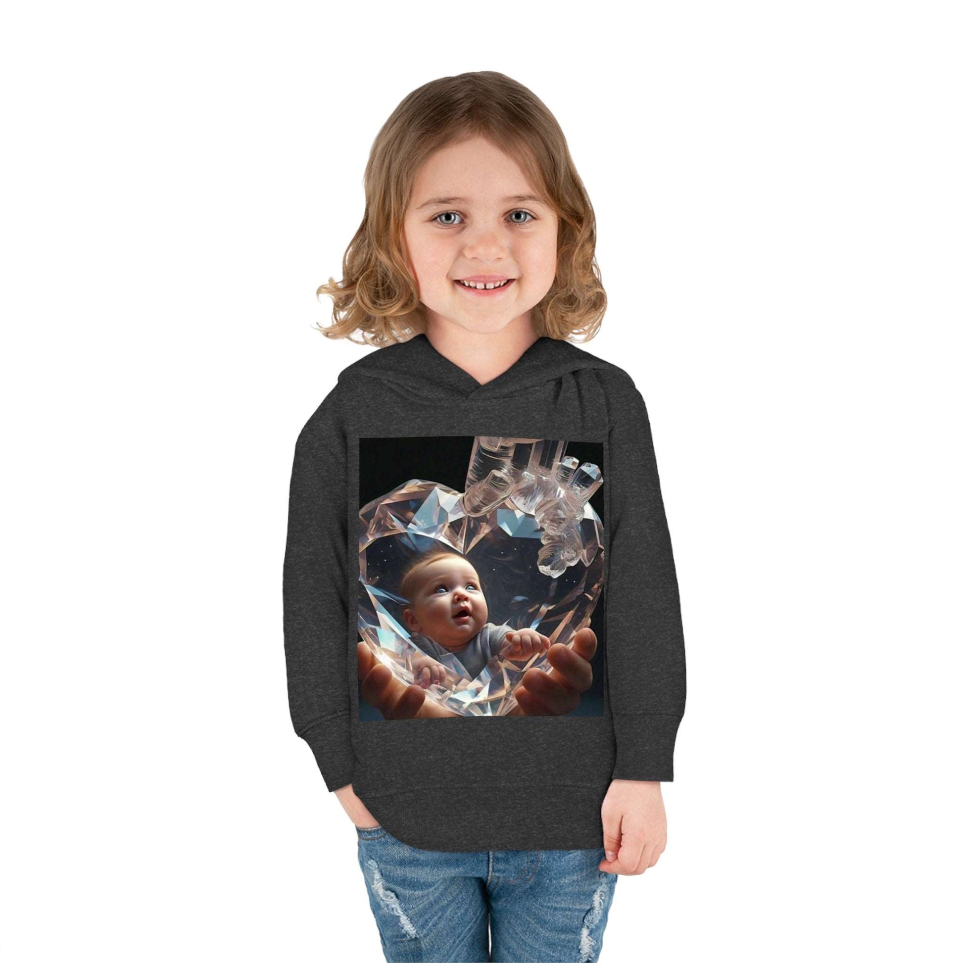 Kids Love Babies, Toddler Pullover Fleece Hoodie, unique winter collection, 2-6 years,