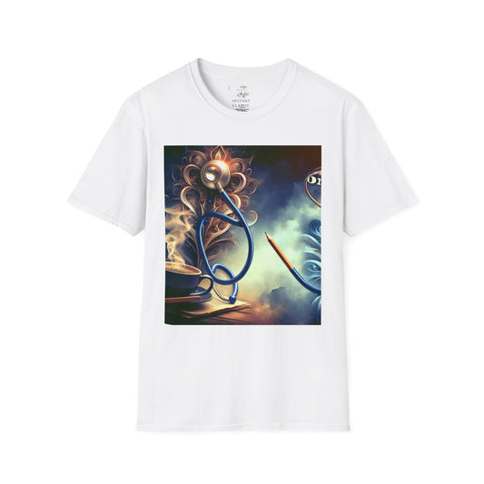 Unisex Softstyle T-Shirt, Doctor on duty/ artistic design/ 15-55 years/ White