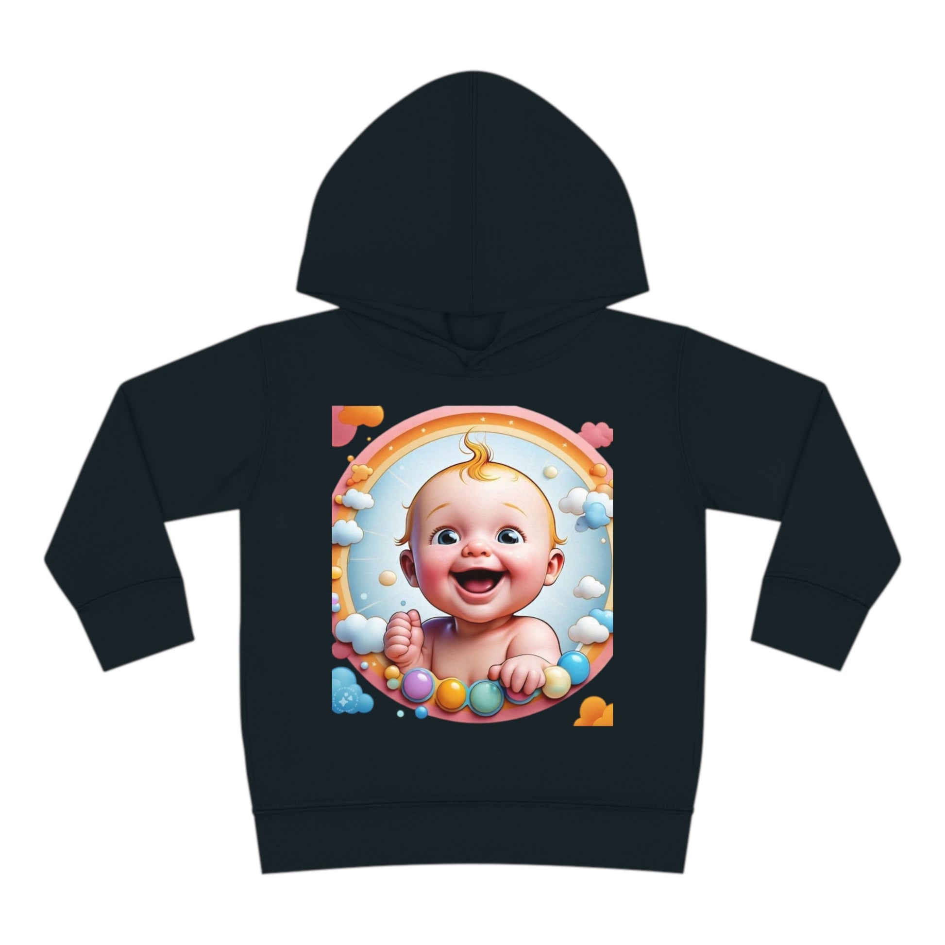 Kids Love Babies Toddler Hoodie Collection, Cozy Fun Wear 2-6 Years Black