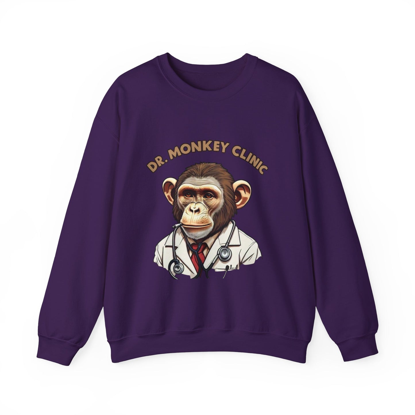 Funny Doctor 'Dr Monkey Clinic' Sweatshirt - Gift for Pediatricians