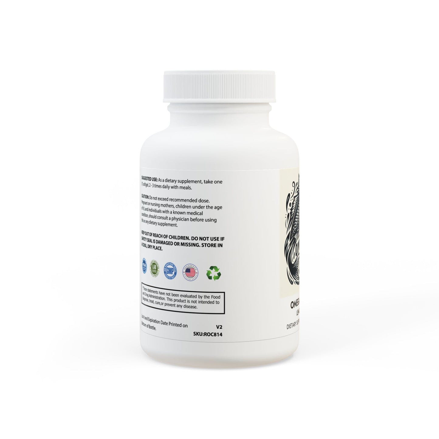 Omega 3 Fish Oil Supplement (60 Softgels)