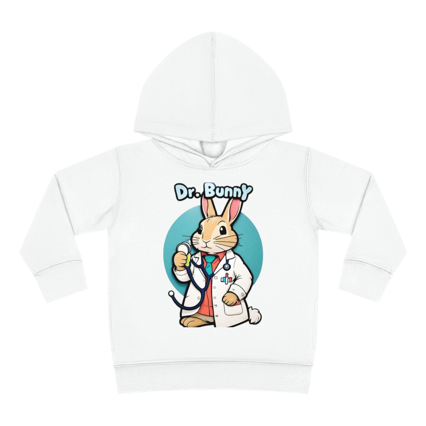 Toddler Pullover Fleece Hoodie White