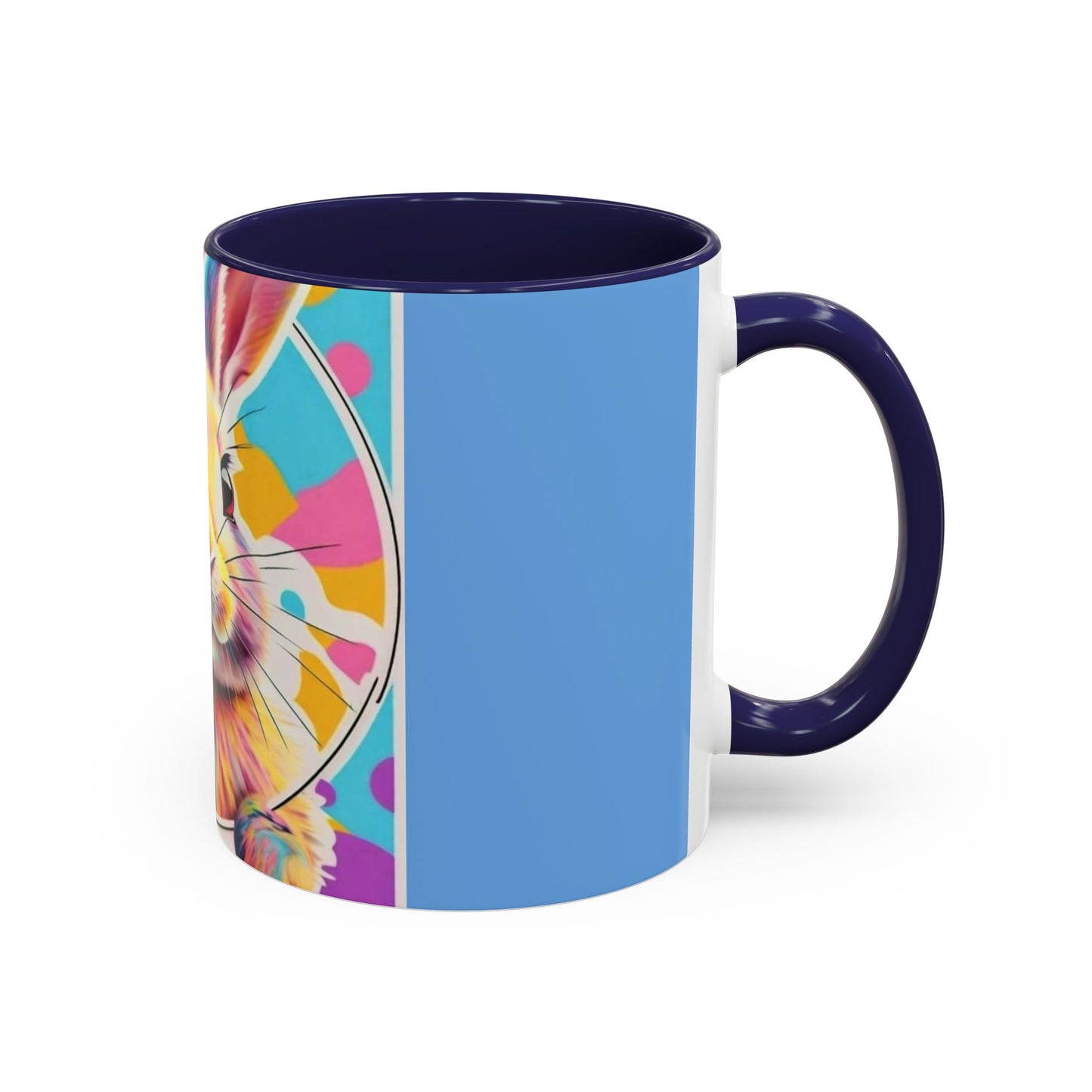 Coffee Mug, Sweet Bunny Design, Kids Love, Vibrant Colors, 11-15oz