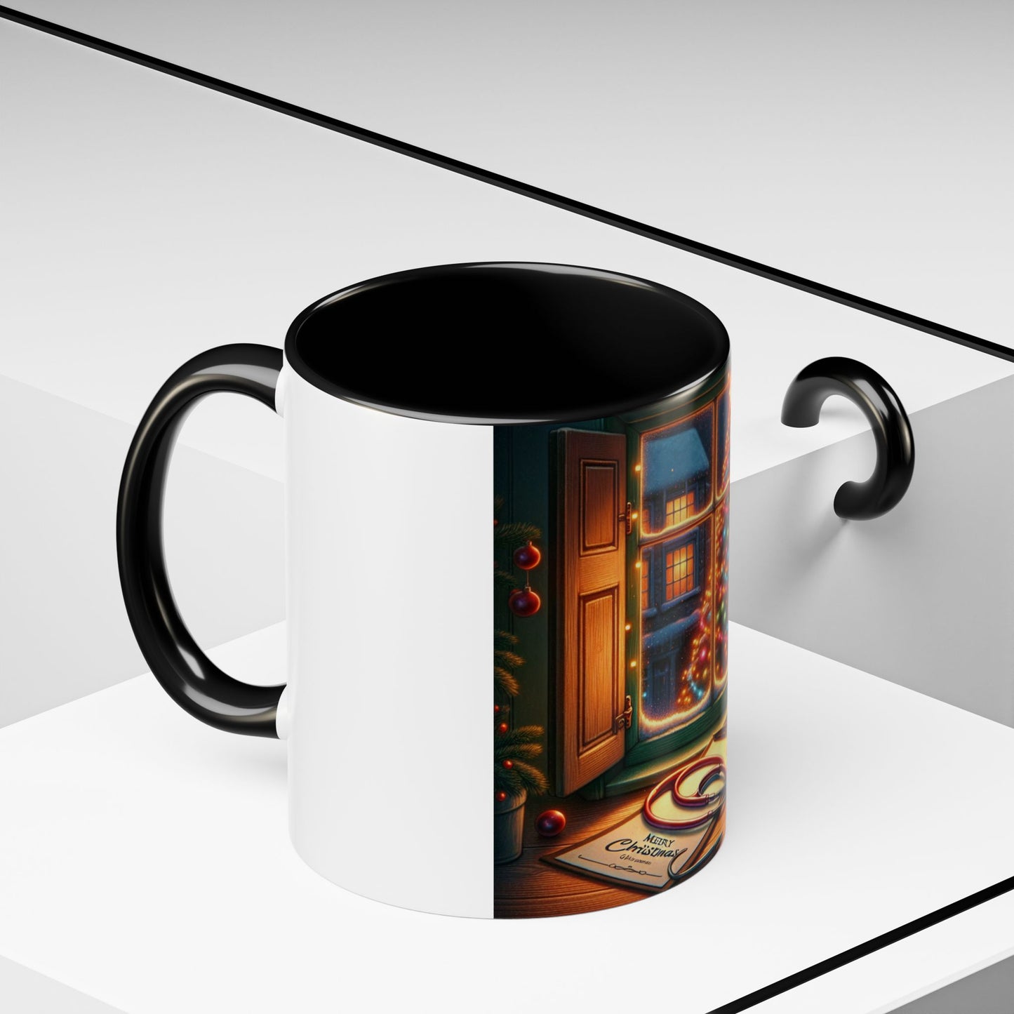 Doctor Theme Coffee Mug (11, 15oz) - Vintage Christmas Tree Design, Christmas Gift for On Duty Doctors