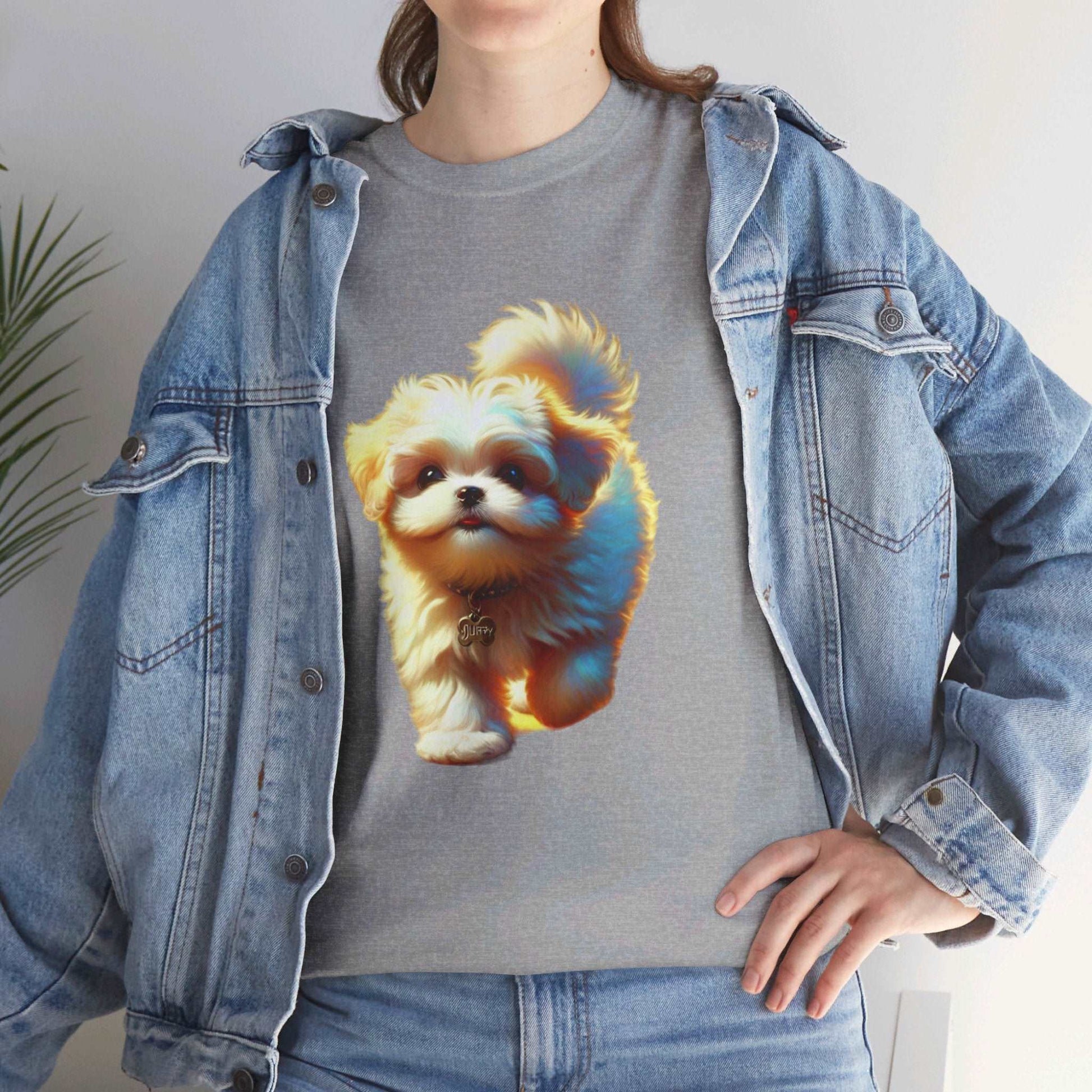 Unisex Heavy Cotton Tee/ Dog/ Pet lover/ Men/ Women/ 15 years and above/ Plus sizes available/ stylish/ vibrant/ Best gift for Dog lovers