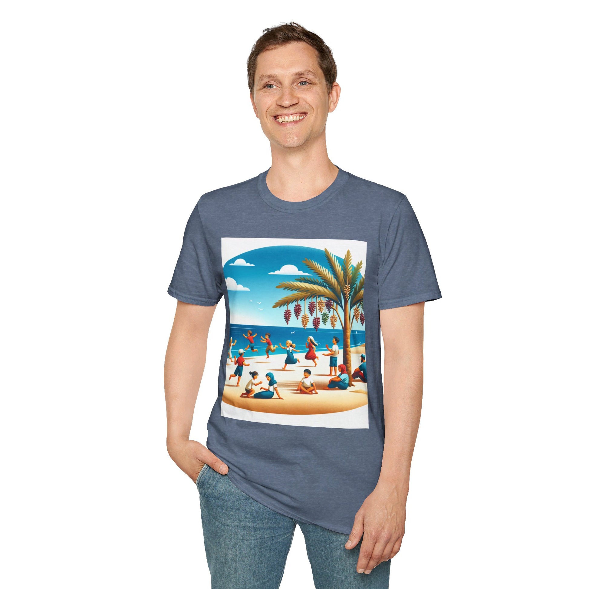 Unisex Softstyle T-Shirt/ california beach/