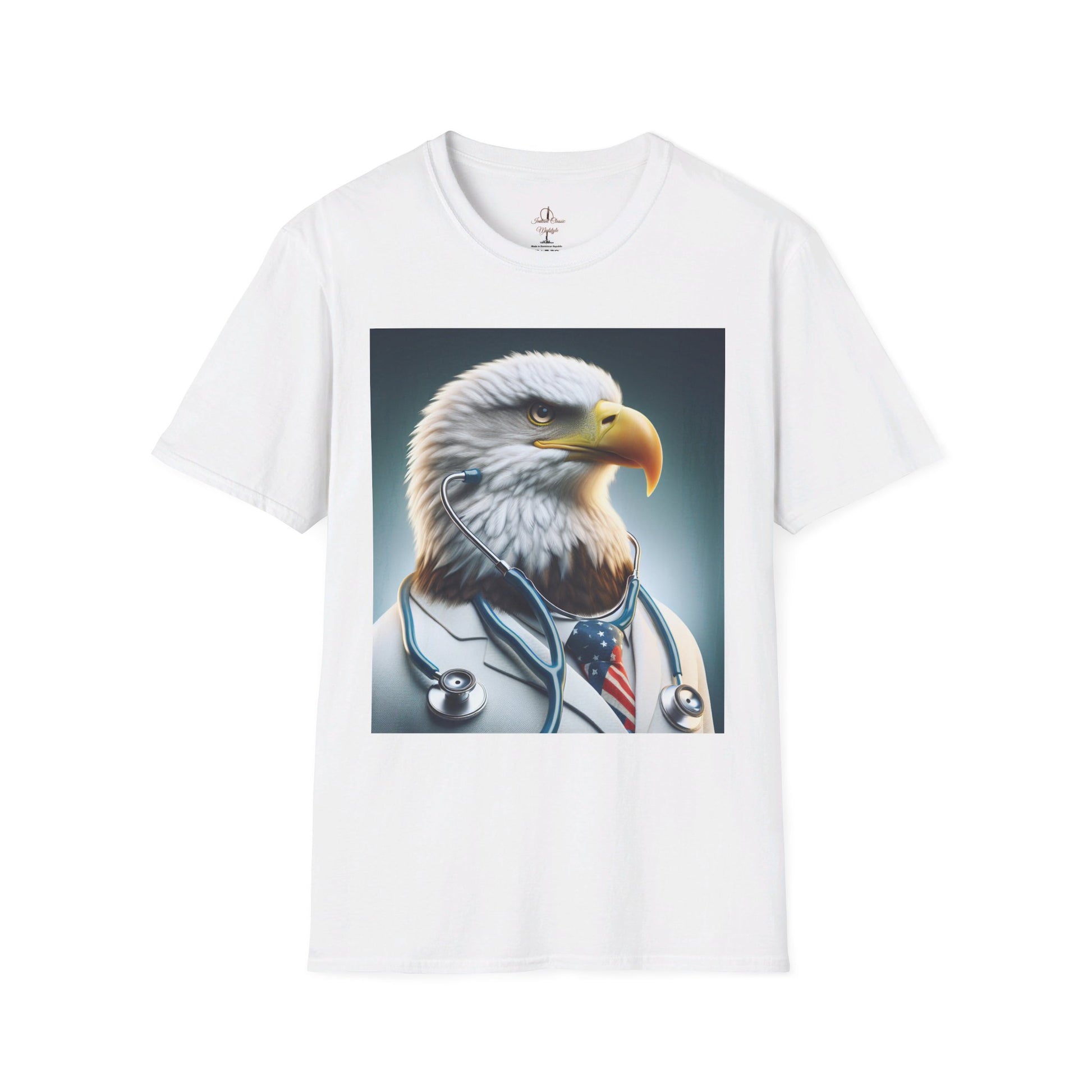 Doctor themed, Eagle Doctor, Unisex T-Shirt White