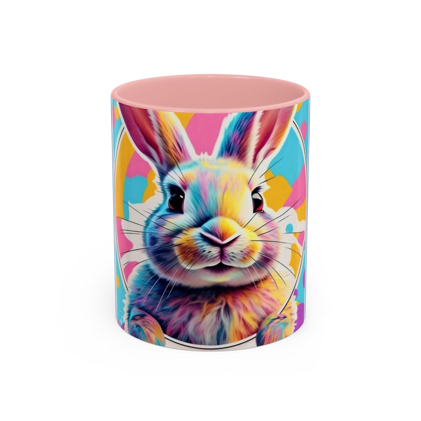 Coffee Mug, Sweet Bunny Design, Kids Love, Vibrant Colors, 11-15oz