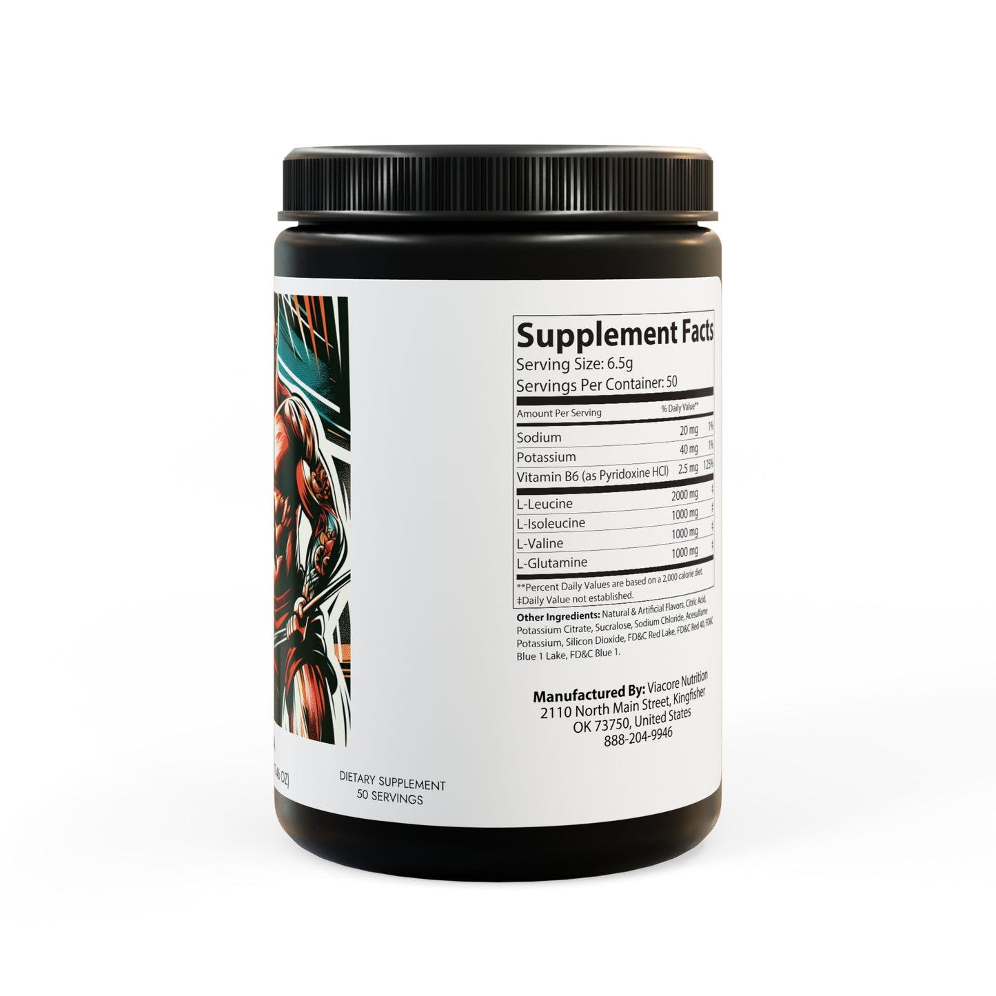 BCAA Supplement, Grape (325g, 11.46oz, 50 servings)