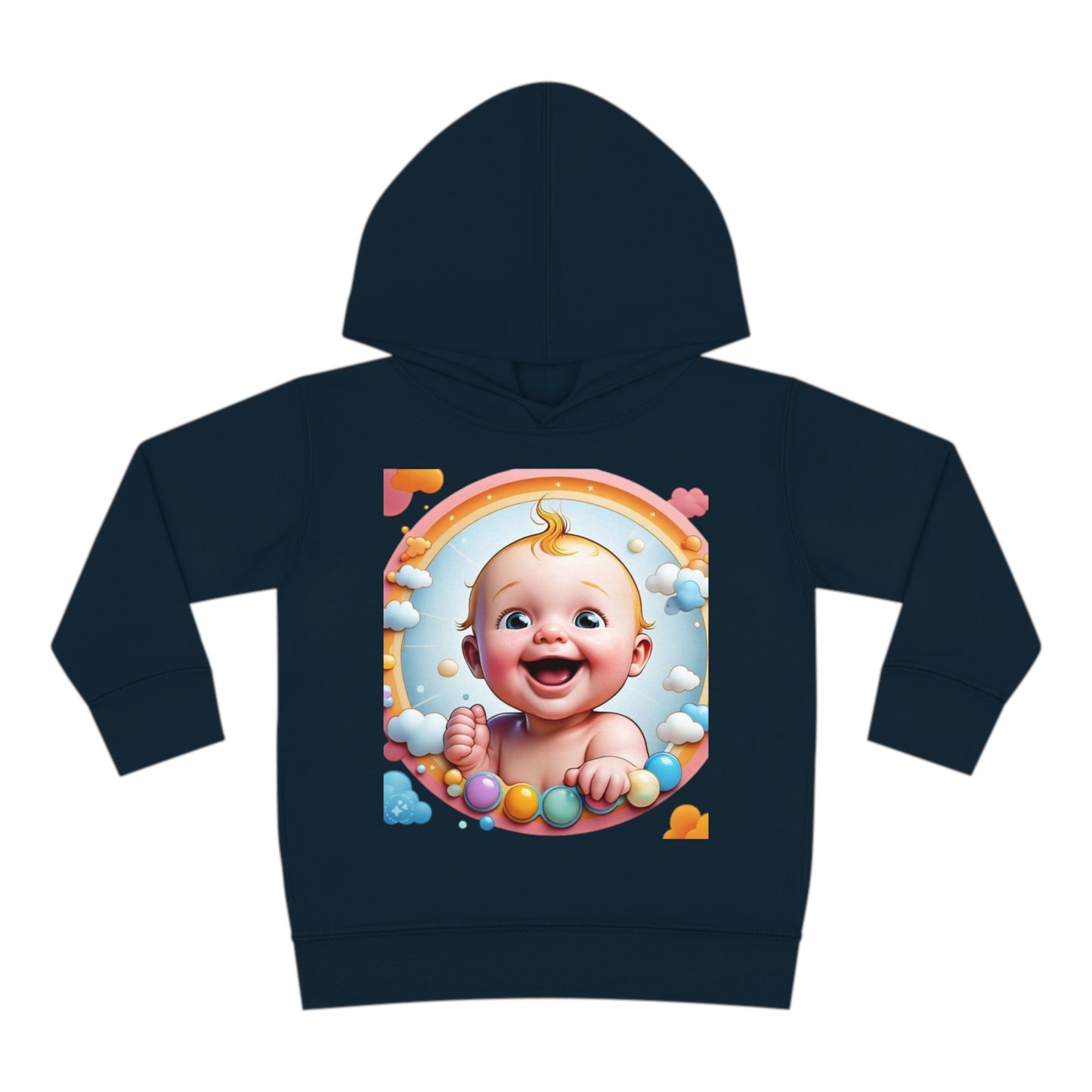 Kids Love Babies Toddler Hoodie Collection, Cozy Fun Wear 2-6 Years Navy