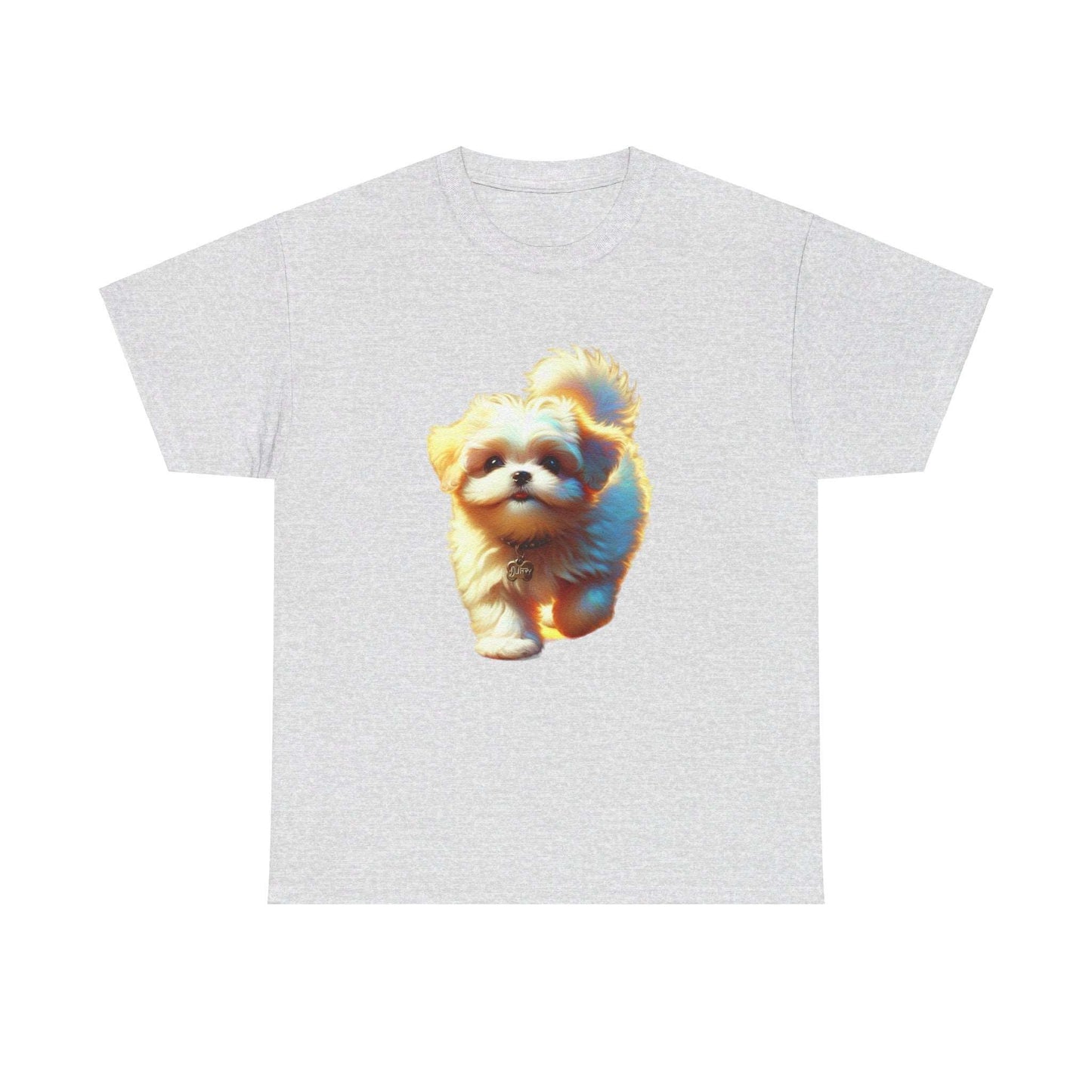 Unisex Heavy Cotton Tee/ Dog/ Pet lover/ Men/ Women/ 15 years and above/ Plus sizes available/ stylish/ vibrant/ Best gift for Dog lovers Ash